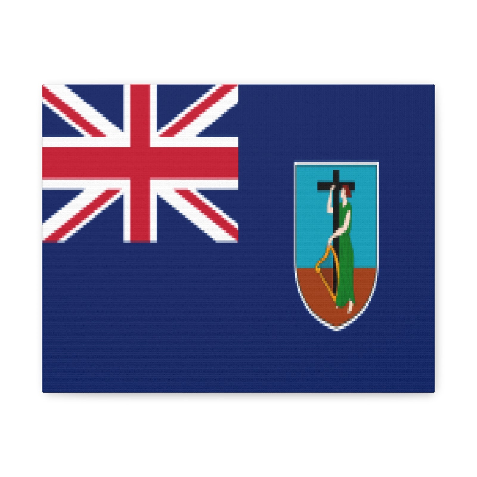 Montserrat Country Flag Canvas Vibrant Wall Art Unframed Home Decor-Express Your Love Gifts