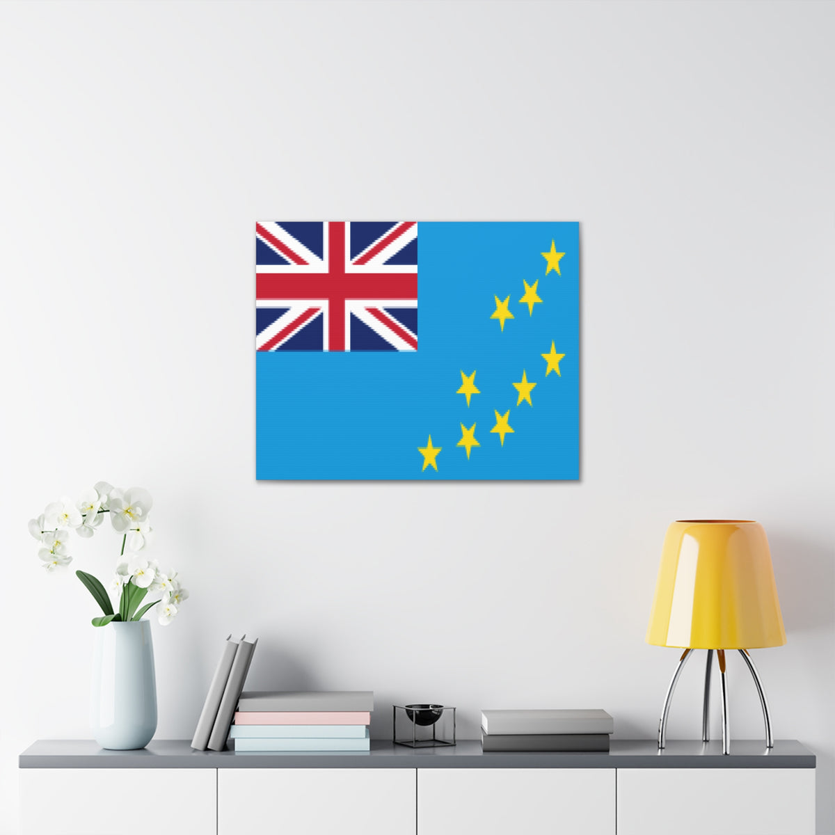 Tuvalu Country Flag Canvas Vibrant Wall Art Unframed Home Decor-Express Your Love Gifts