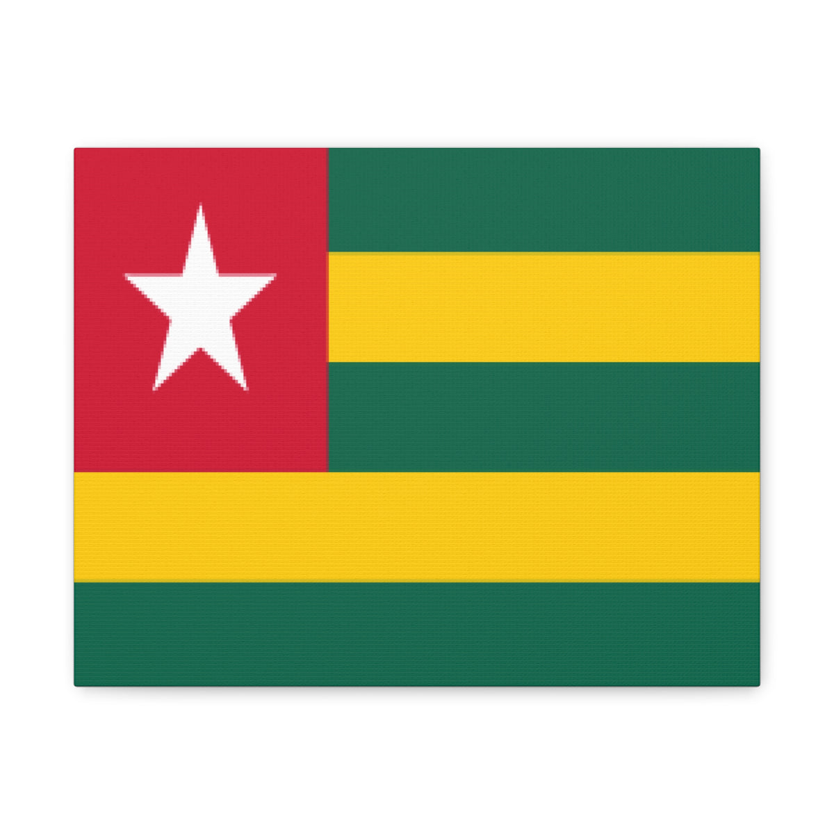 Togo Country Flag Canvas Vibrant Wall Art Unframed Home Decor-Express Your Love Gifts