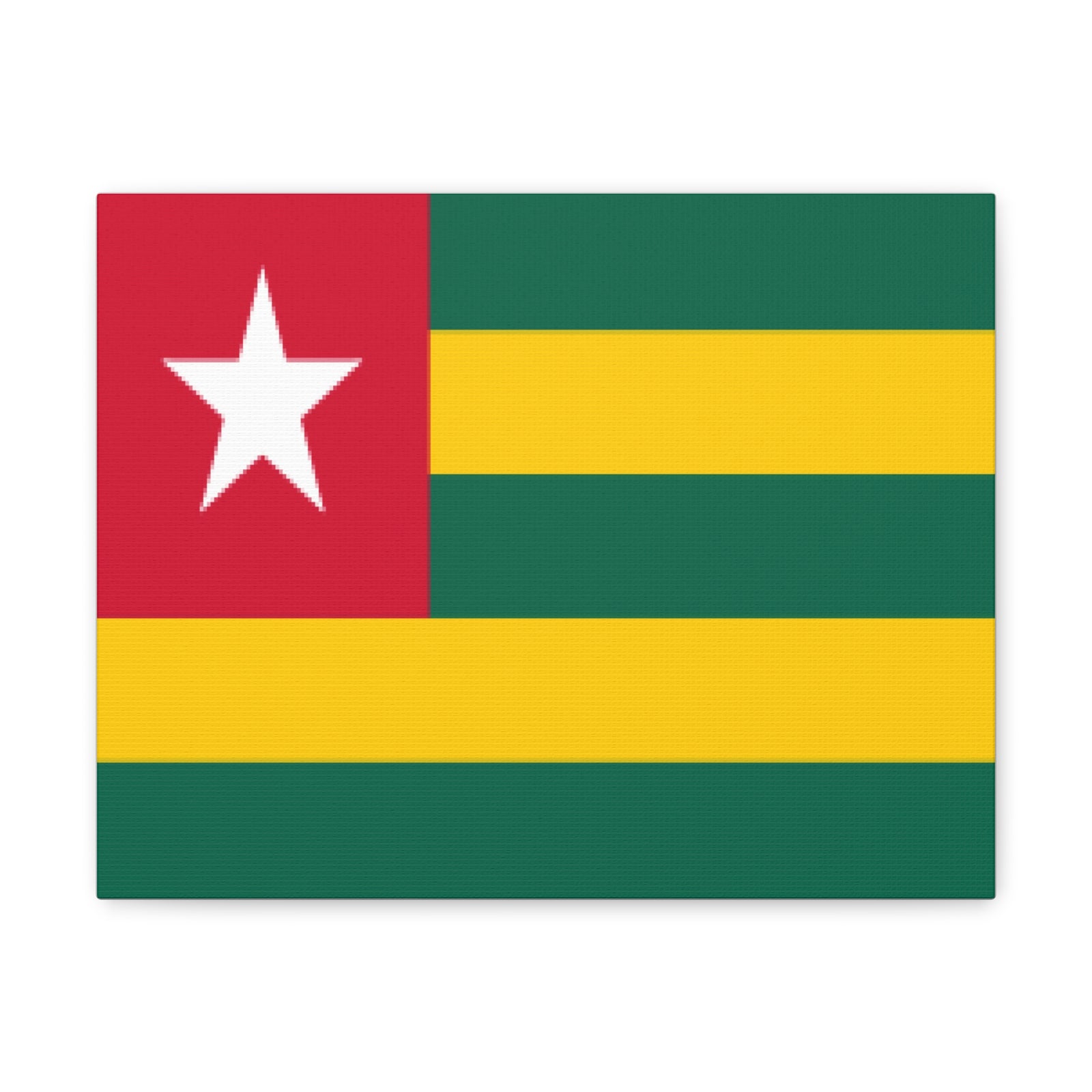 Togo Country Flag Canvas Vibrant Wall Art Unframed Home Decor-Express Your Love Gifts