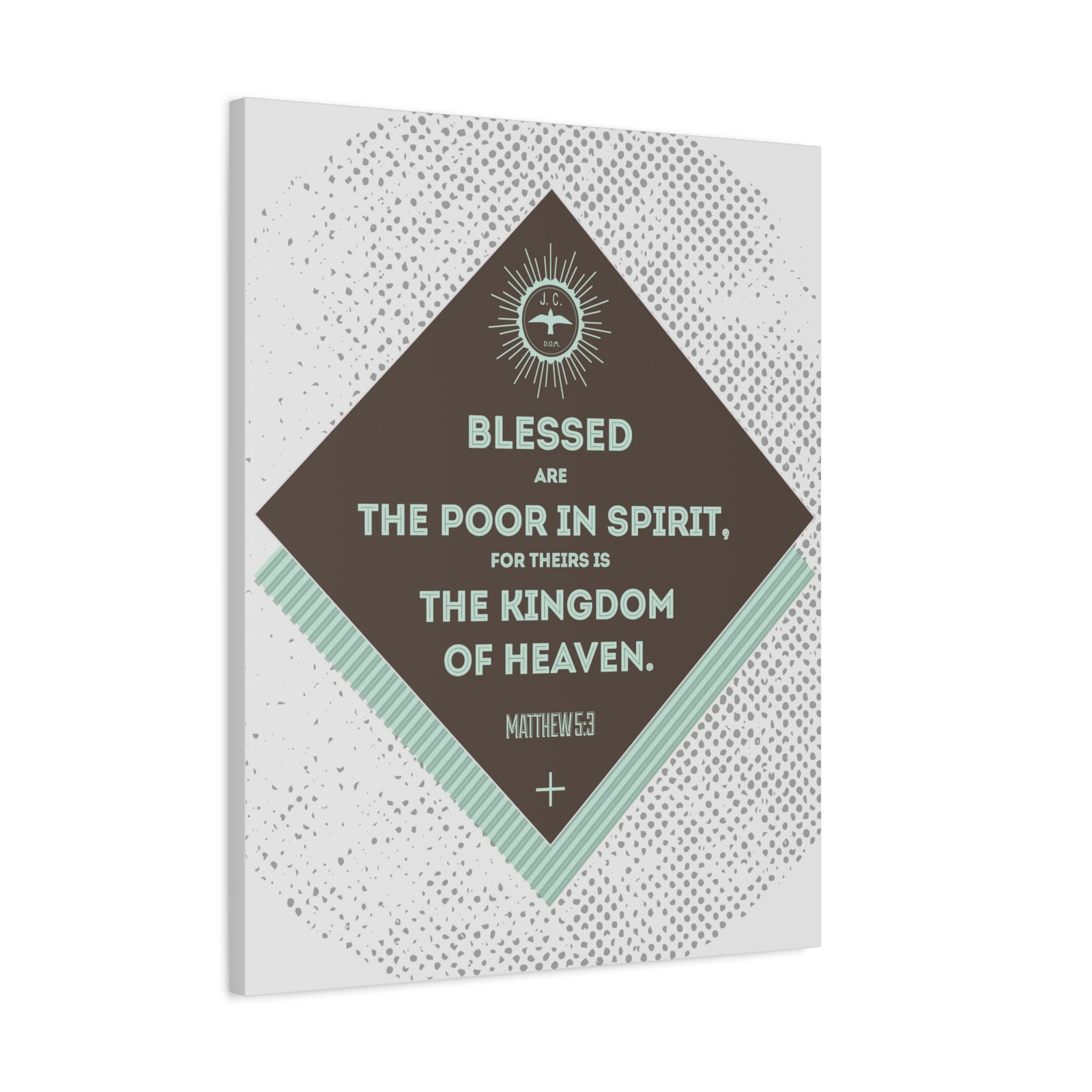 Scripture Walls Blessed Are The Poor In Spirit Matthew 5:3 Bible Verse Canvas Christian Wall Art Ready To Hang-Express Your Love Gifts