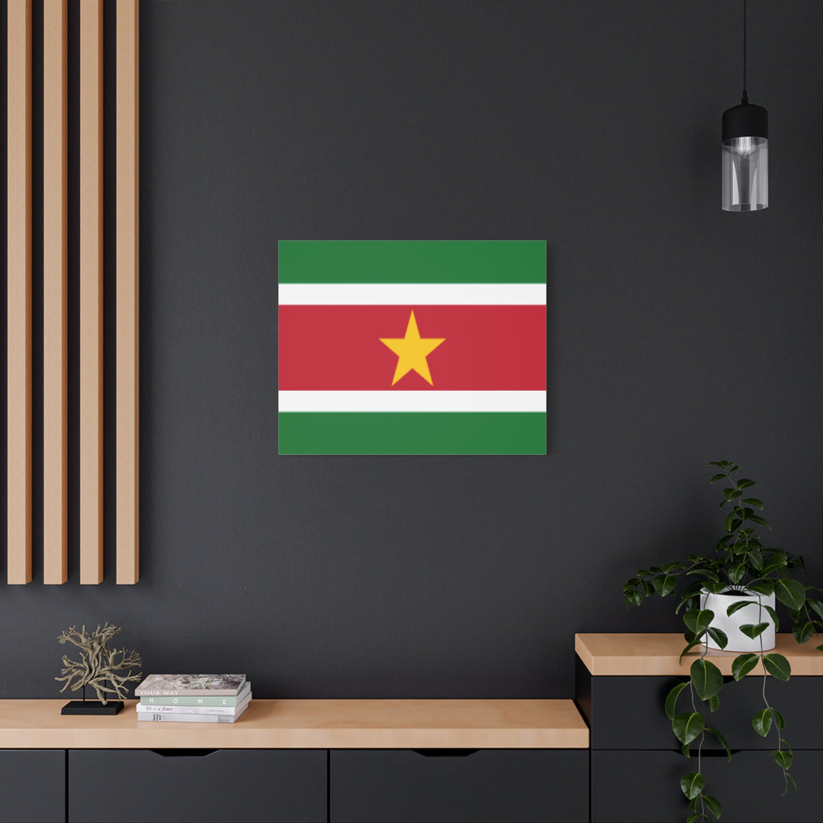 Suriname Country Flag Canvas Vibrant Wall Art Unframed Home Decor-Express Your Love Gifts