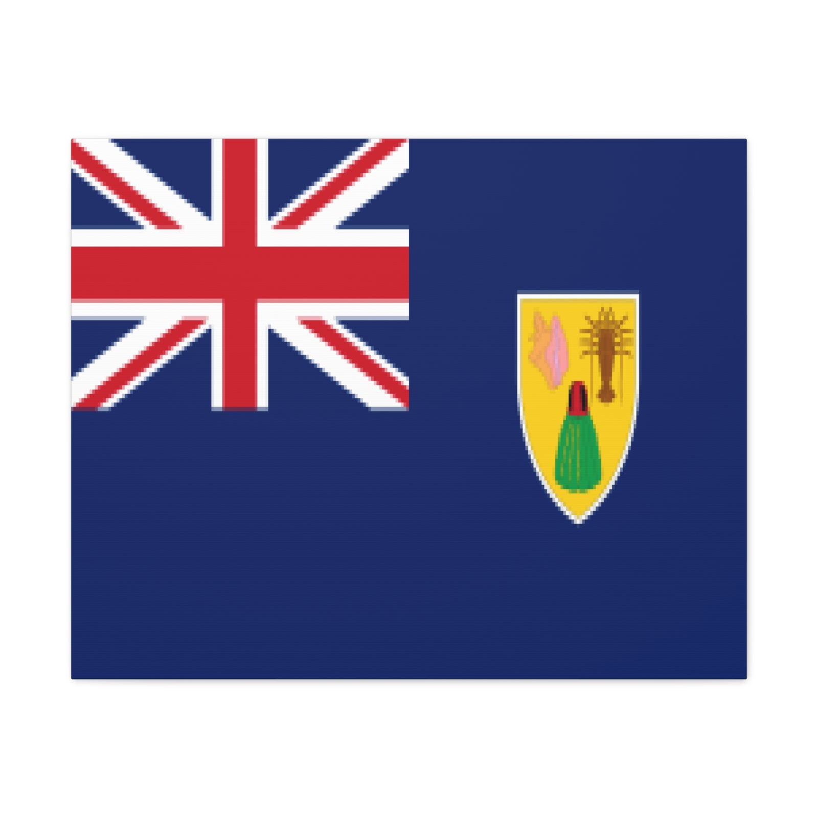 Turks and Caicos Islands Country Flag Canvas Vibrant Wall Art Unframed Home Decor-Express Your Love Gifts