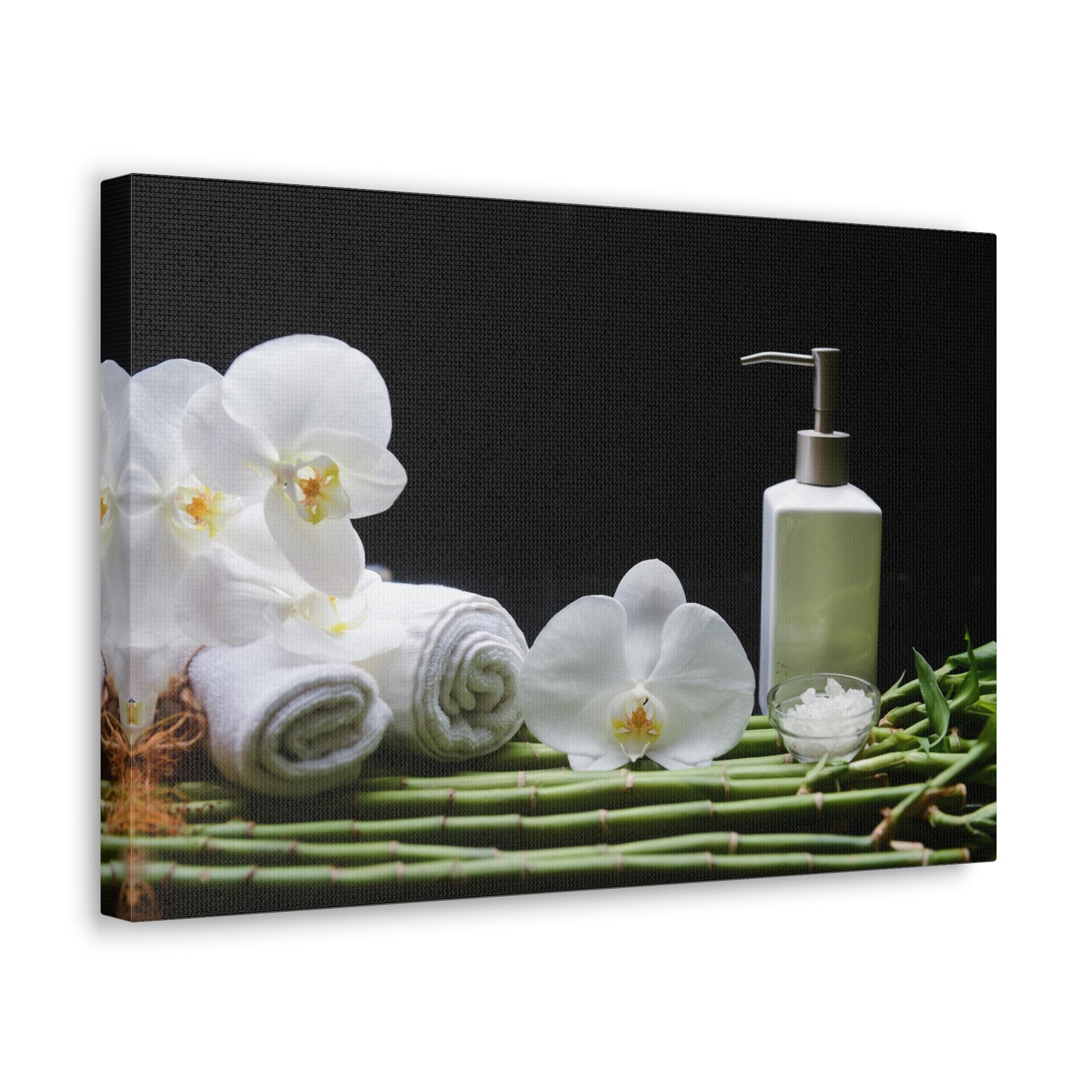 Long Green Leaves Forest Floral Nature Photography Canvas Wall Art for Home Decor Ready-to-Hang-Express Your Love Gifts