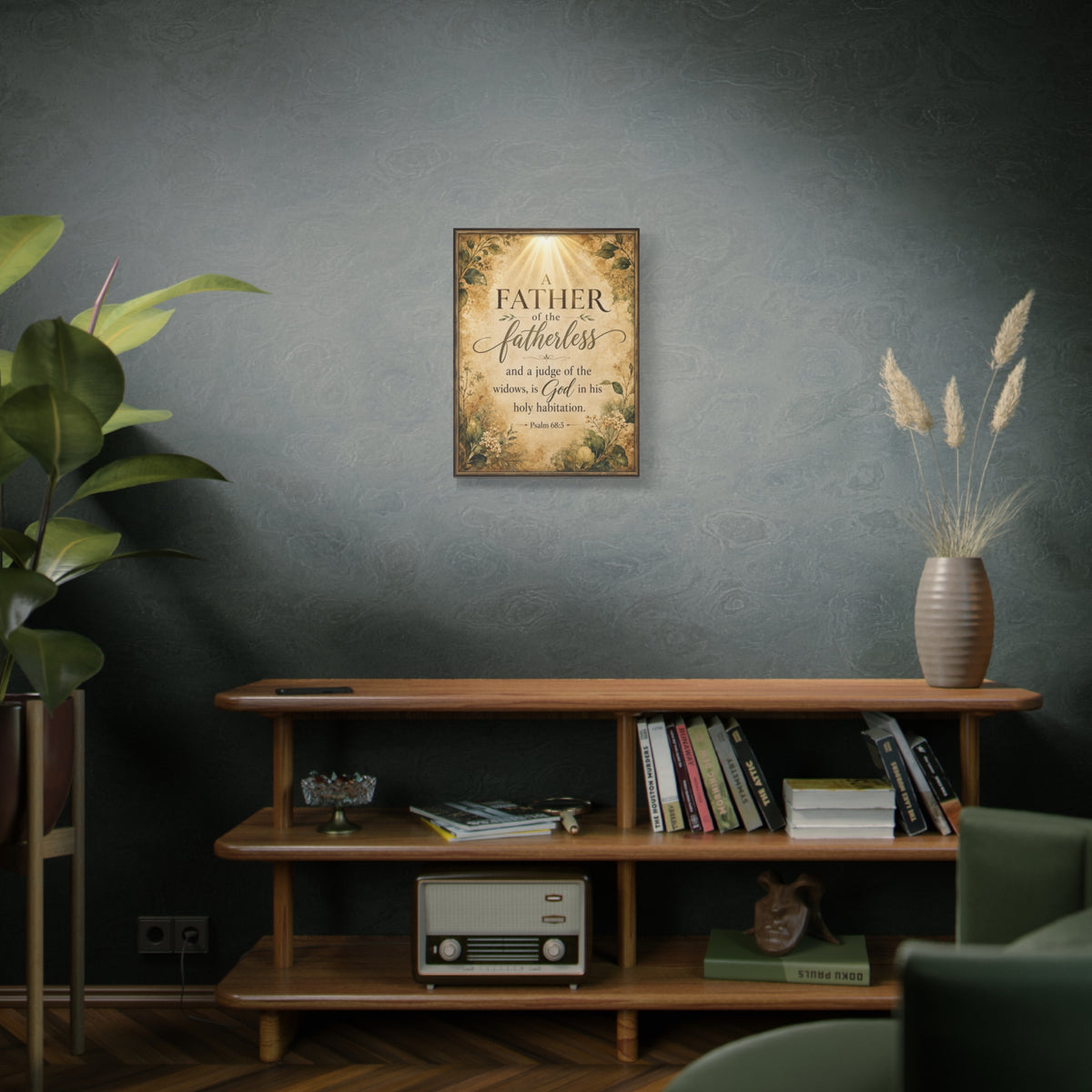 Scripture Walls Psalm 68:5 Dark Widows Advocate Christian Wall Art Print Ready to Hang Unframed-Express Your Love Gifts