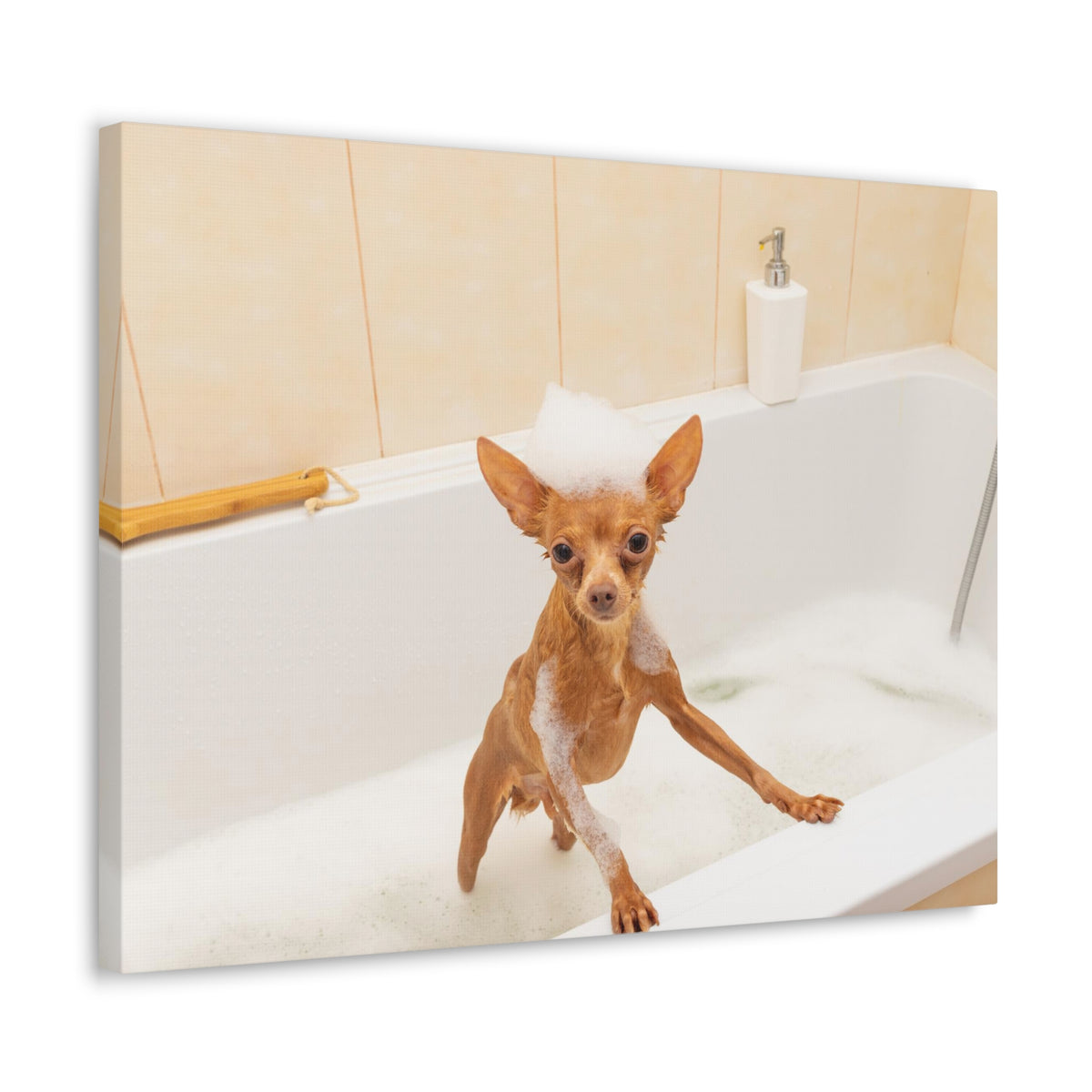 Cute Russkiy Toy Bath Canvas Wall Art for Home Decor Ready-to-Hang-Express Your Love Gifts