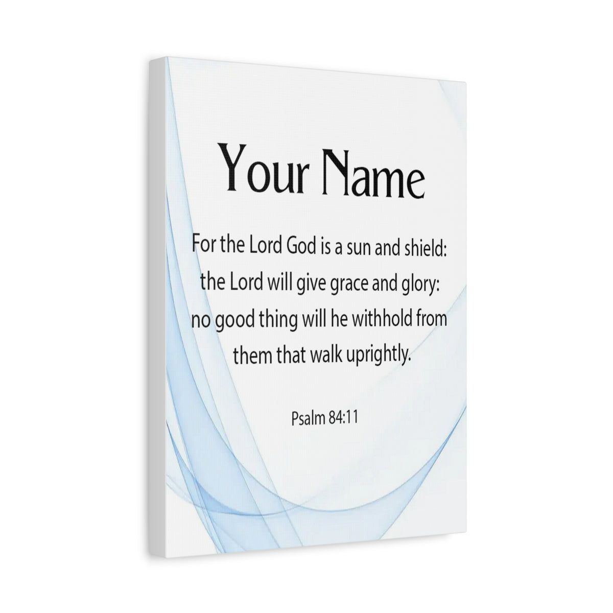 Scripture Walls Personalized Psalm 84:11 Bible Chapter Canvas Christian Wall Art Ready to Hang-Express Your Love Gifts