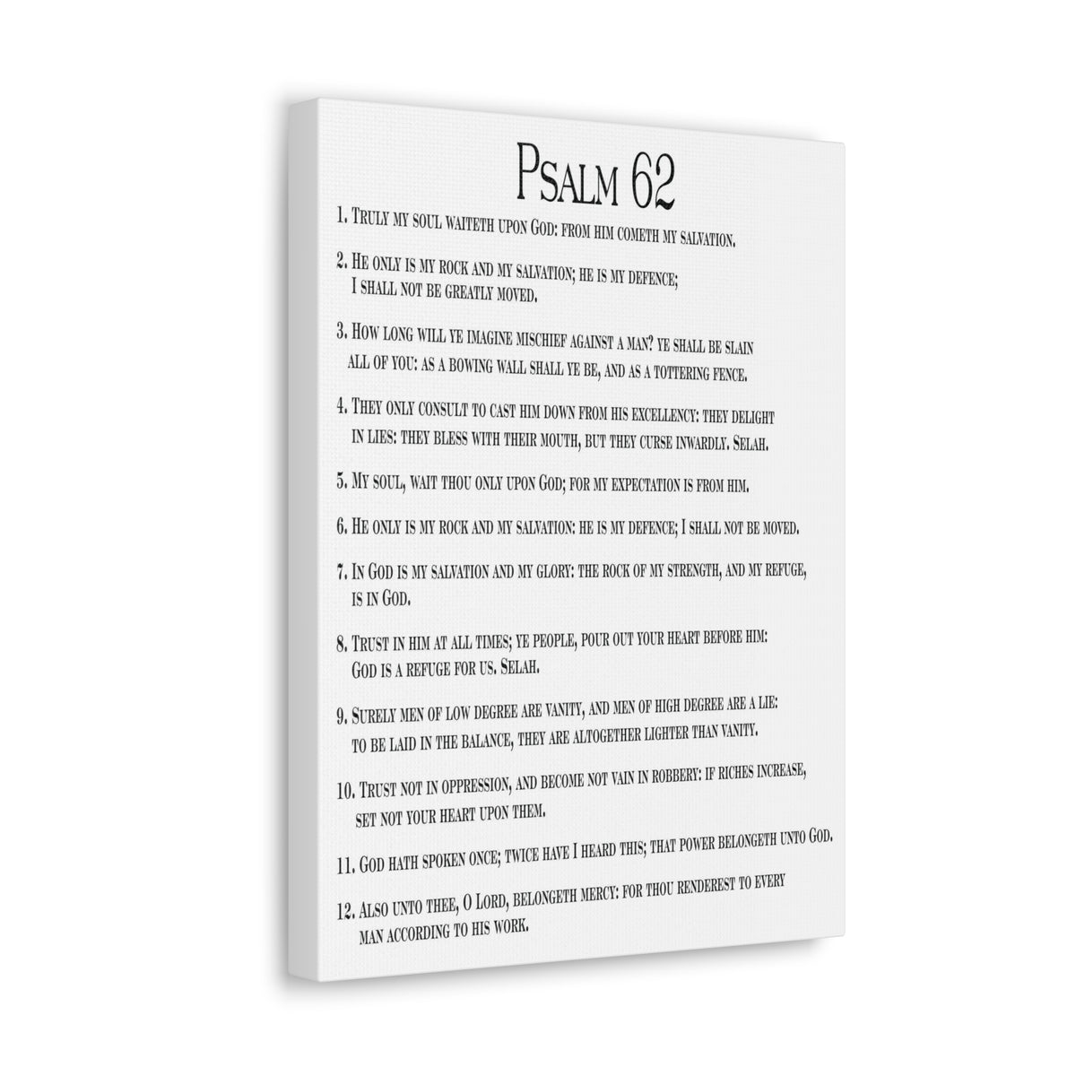 Scripture Walls Faith in God Alone Psalm 62:8 Christian Wall Art Print Ready to Hang-Express Your Love Gifts