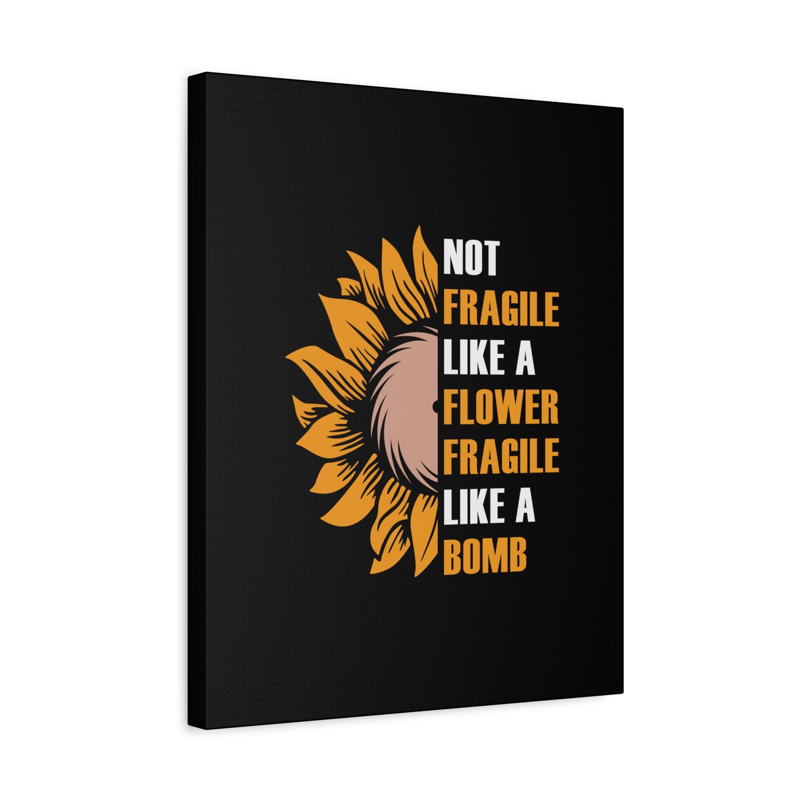 Inspirational Quote Canvas Flower Wall Art Motivational Motto Inspiring Prints Artwork Decor Ready to Hang-Express Your Love Gifts