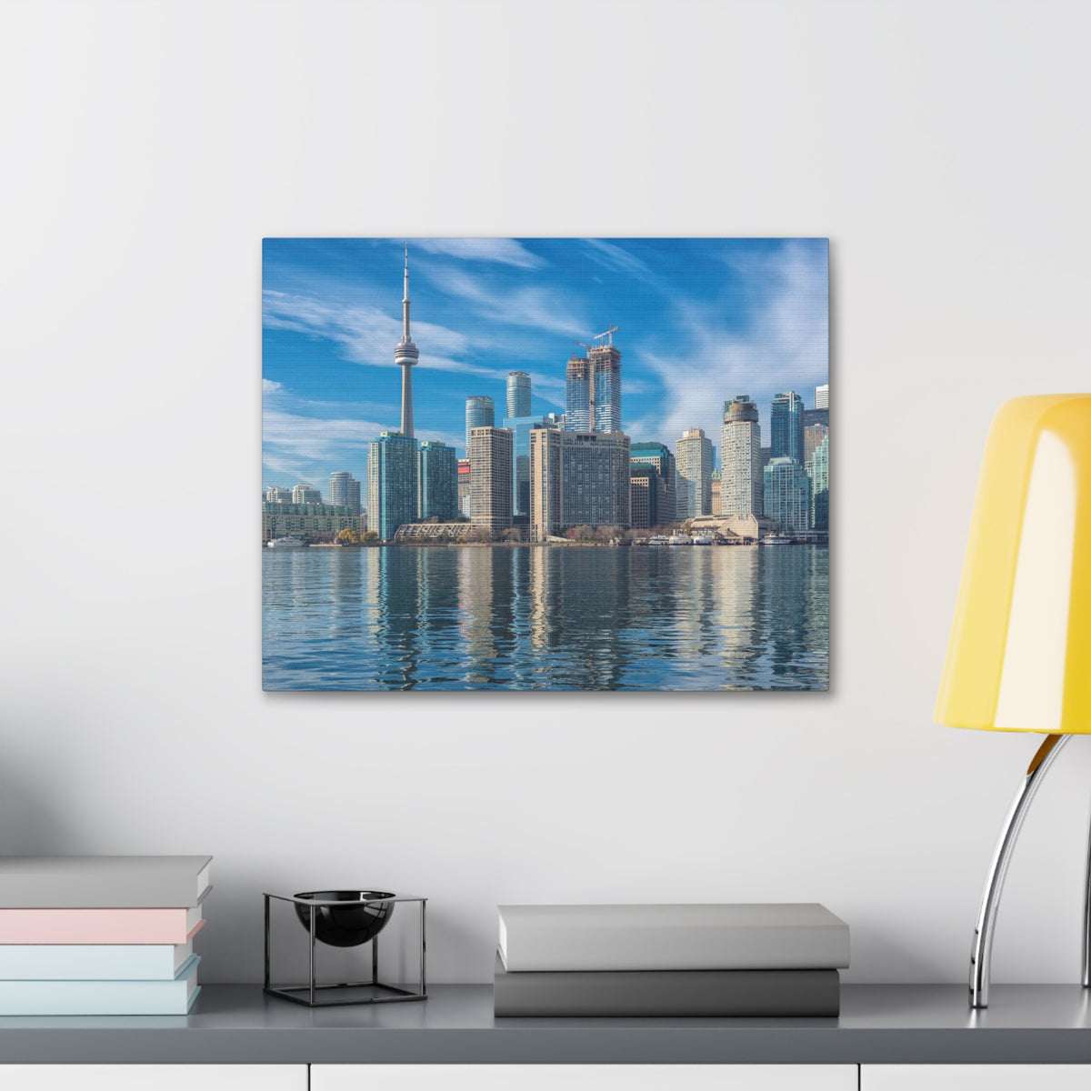 Toronto Daylight Skyline Canvas Artwork High-Quality Breathtaking Stunning Cityscape for Home Decor Ready to Hang-Express Your Love Gifts