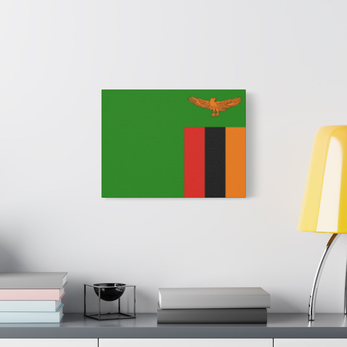 Zambia Country Flag Canvas Vibrant Wall Art Unframed Home Decor-Express Your Love Gifts