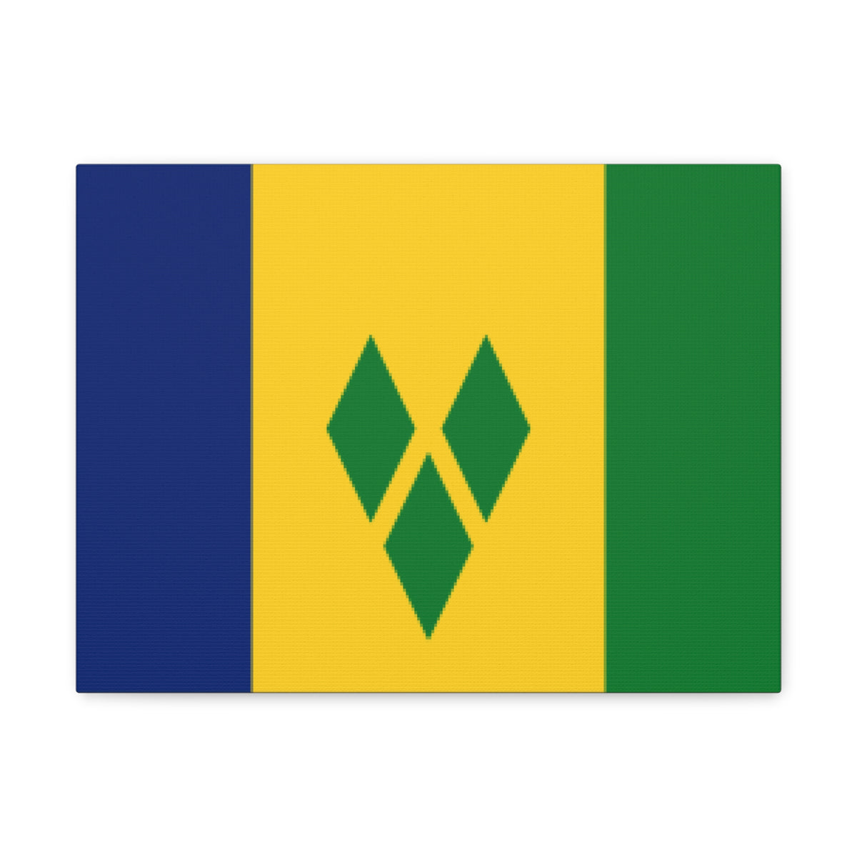 Saint Vincent and the Grenadines Country Flag Canvas Vibrant Wall Art Unframed Home Decor-Express Your Love Gifts