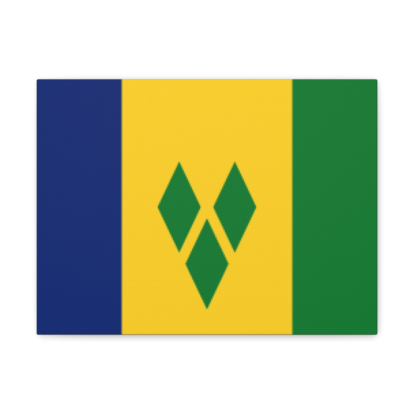Saint Vincent and the Grenadines Country Flag Canvas Vibrant Wall Art Unframed Home Decor-Express Your Love Gifts