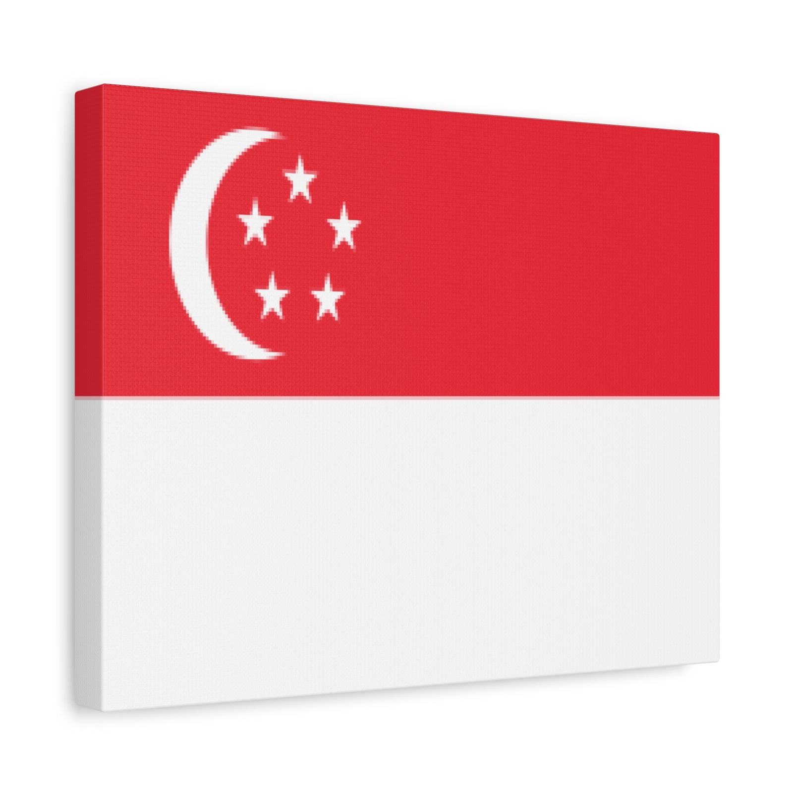 Singapore Country Flag Canvas Vibrant Wall Art Unframed Home Decor-Express Your Love Gifts