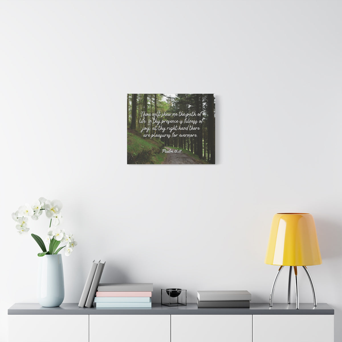 Scripture Walls The Path Of Life Psalm 16:11 Bible Verse Canvas Christian Wall Art Ready to Hang-Express Your Love Gifts