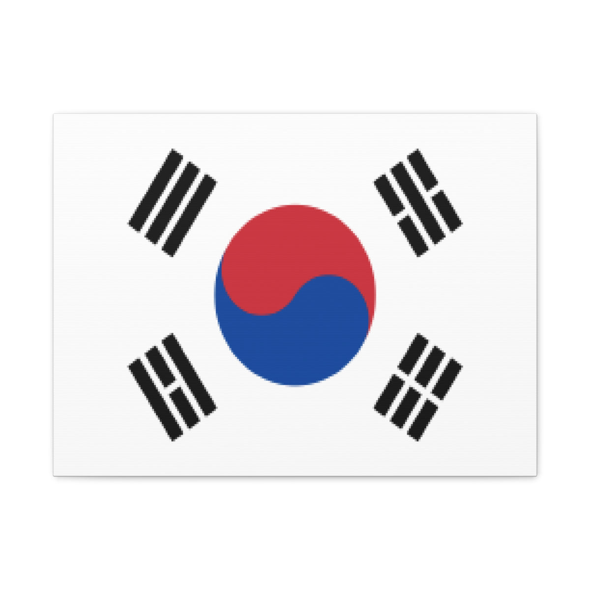 South Korea Country Flag Canvas Vibrant Wall Art Unframed Home Decor-Express Your Love Gifts