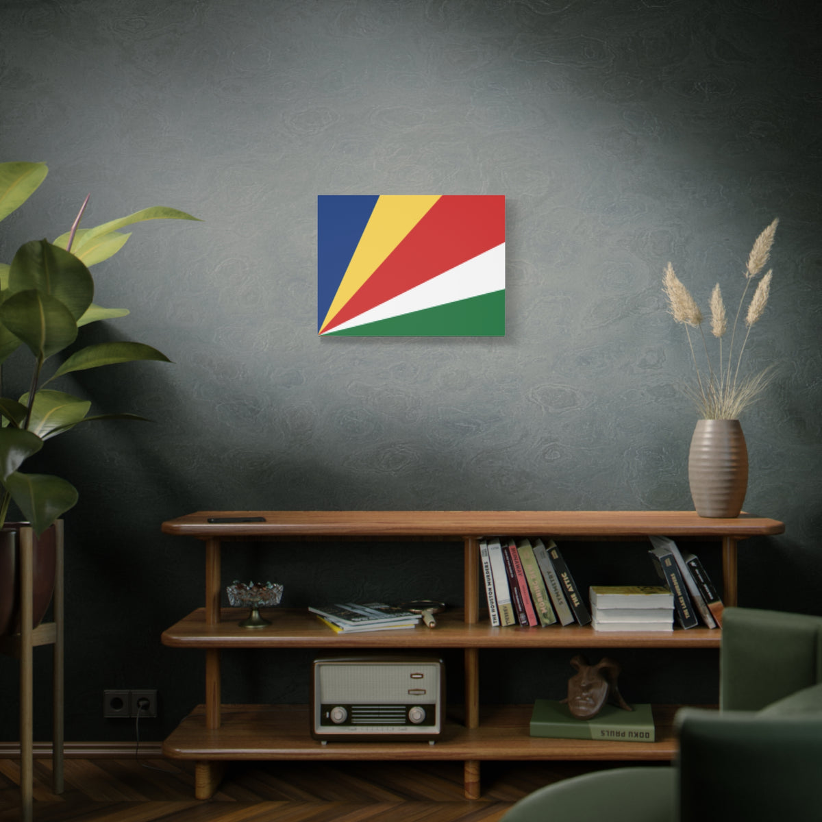 Seychelles Country Flag Canvas Vibrant Wall Art Unframed Home Decor-Express Your Love Gifts