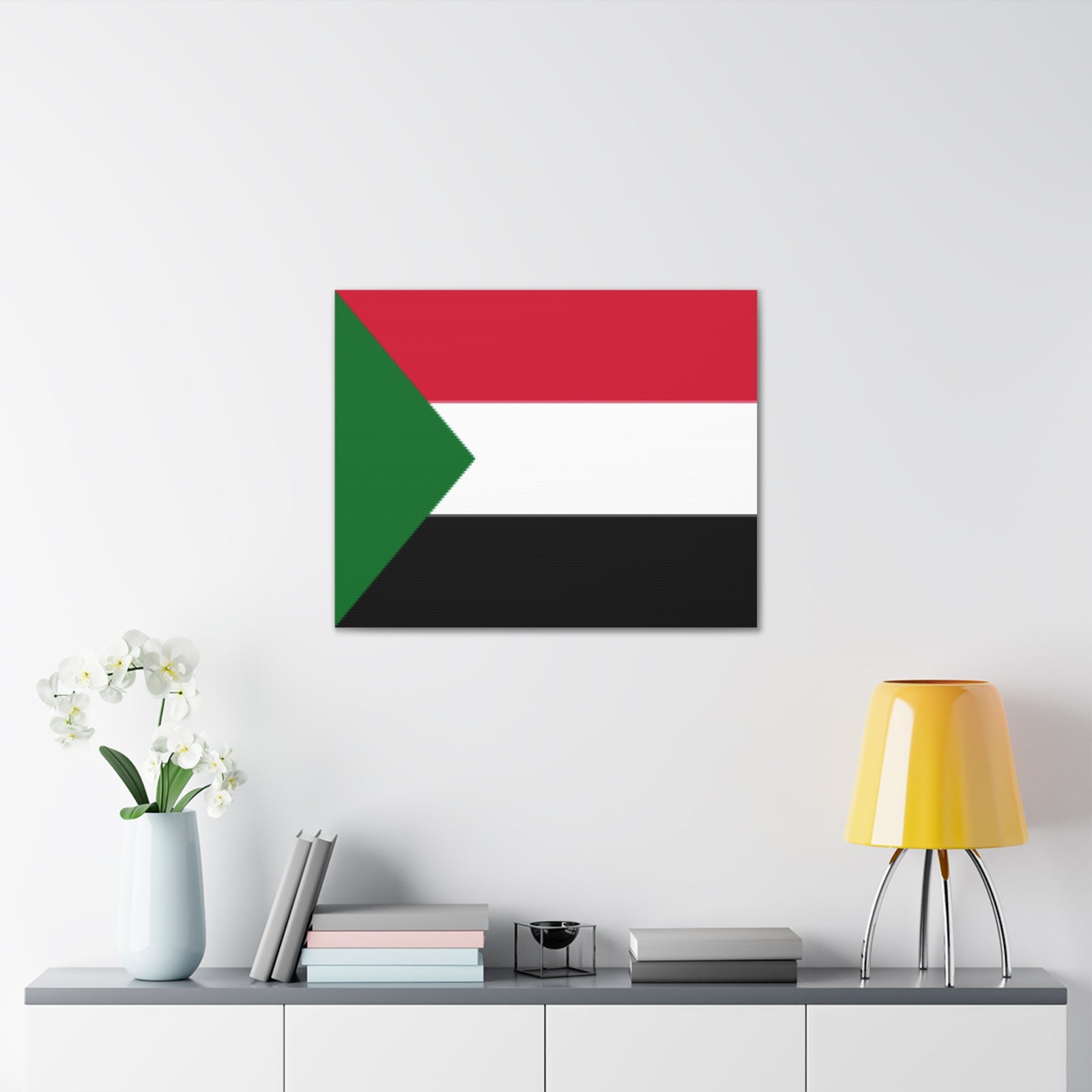 Sudan Country Flag Canvas Vibrant Wall Art Unframed Home Decor-Express Your Love Gifts