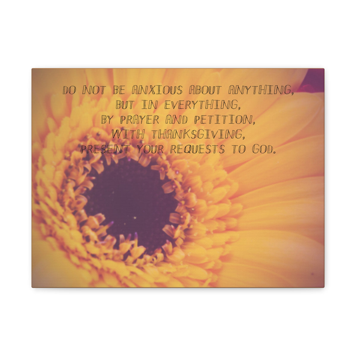 Scripture Canvas Requests To God Philippians 4:6 Christian Wall Art Bible Verse Print Ready to Hang-Express Your Love Gifts