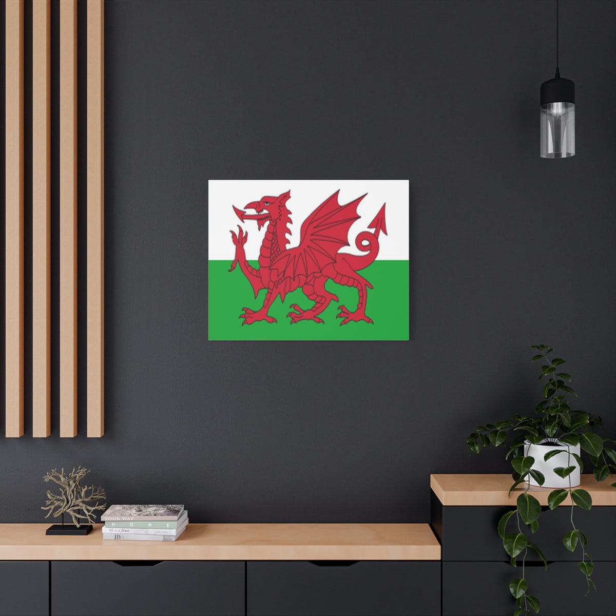 Wales Country Flag Canvas Vibrant Wall Art Unframed Home Decor-Express Your Love Gifts