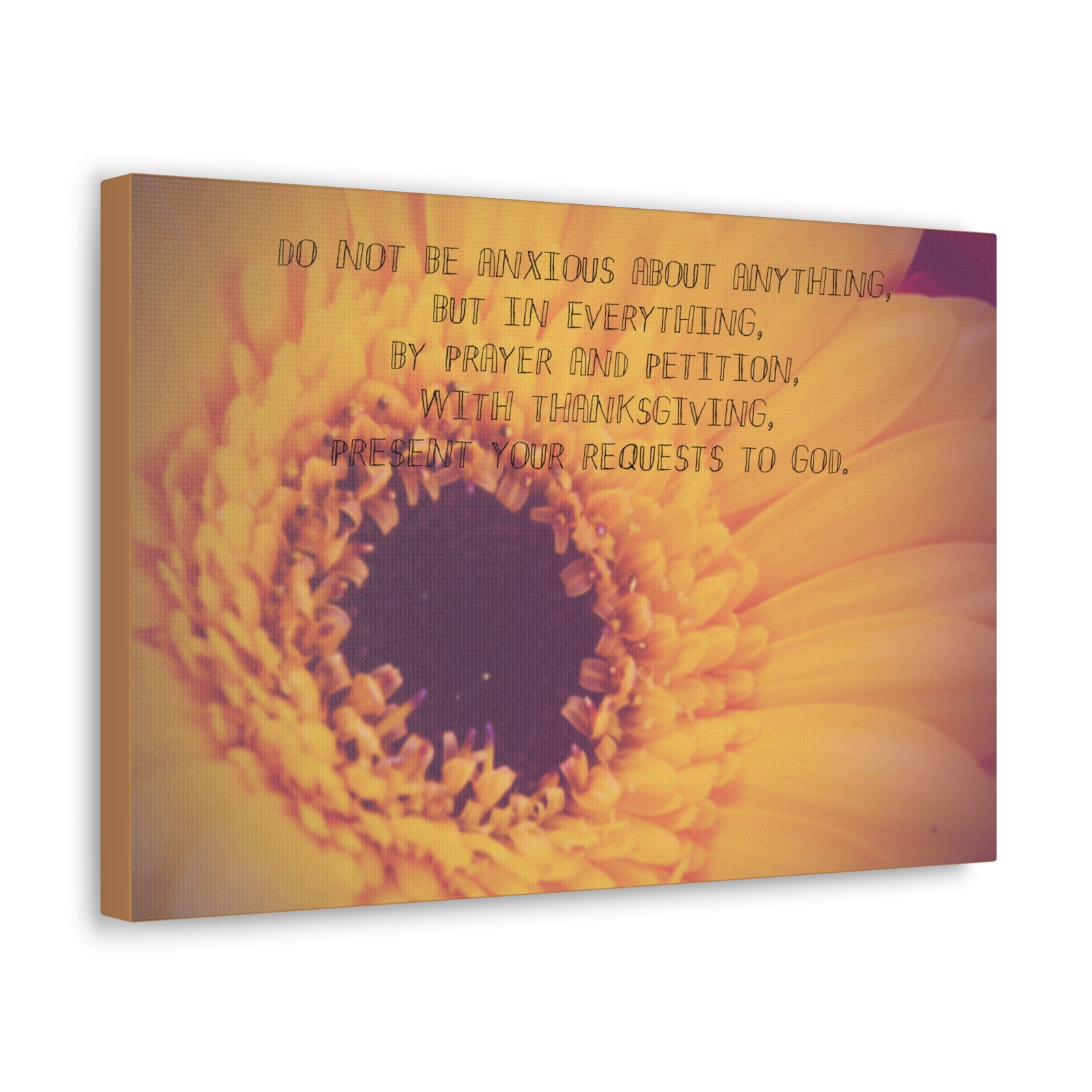 Scripture Canvas Requests To God Philippians 4:6 Christian Wall Art Bible Verse Print Ready to Hang-Express Your Love Gifts