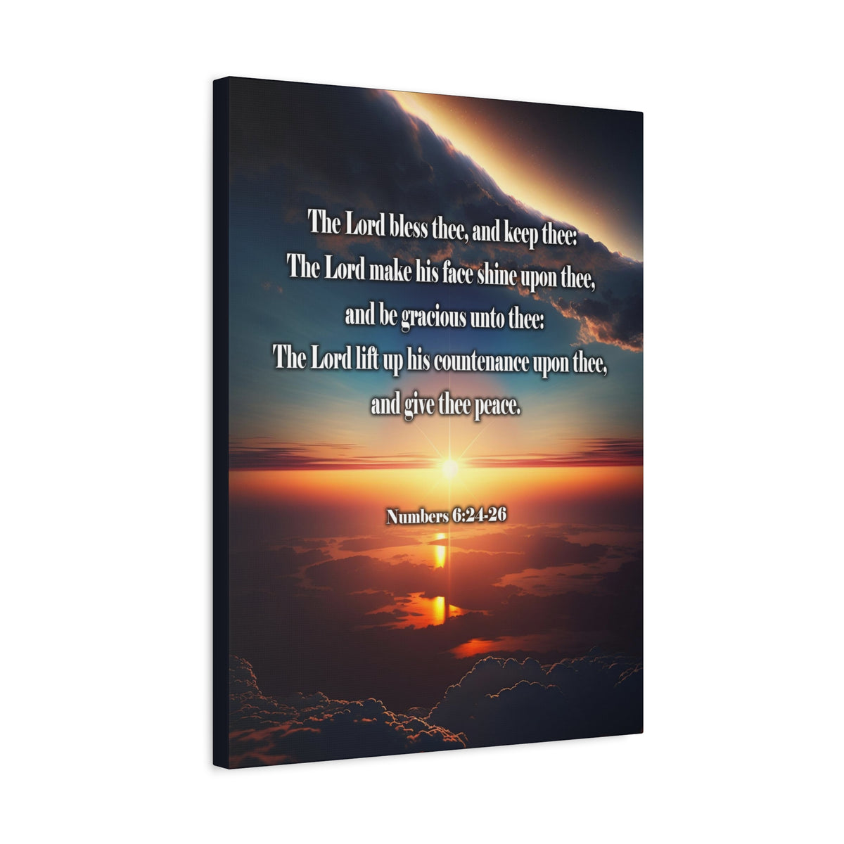 Scripture Walls Lord Bless Numbers 6:24-26 Christian Wall Art Print Ready to Hang Unframed-Express Your Love Gifts