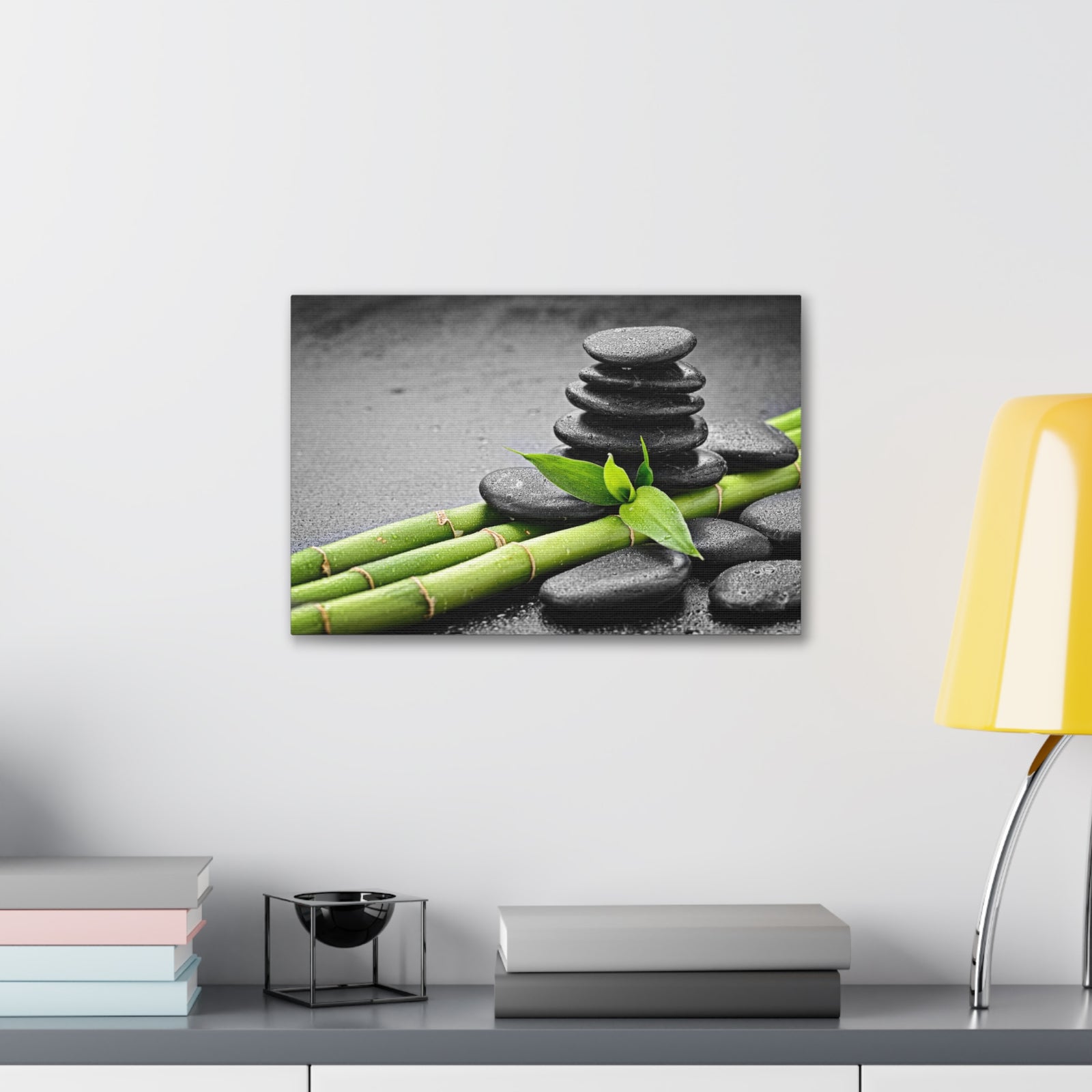 Bamboo on the Black Forest Floral Nature Photography Canvas Wall Art for Home Decor Ready-to-Hang-Express Your Love Gifts