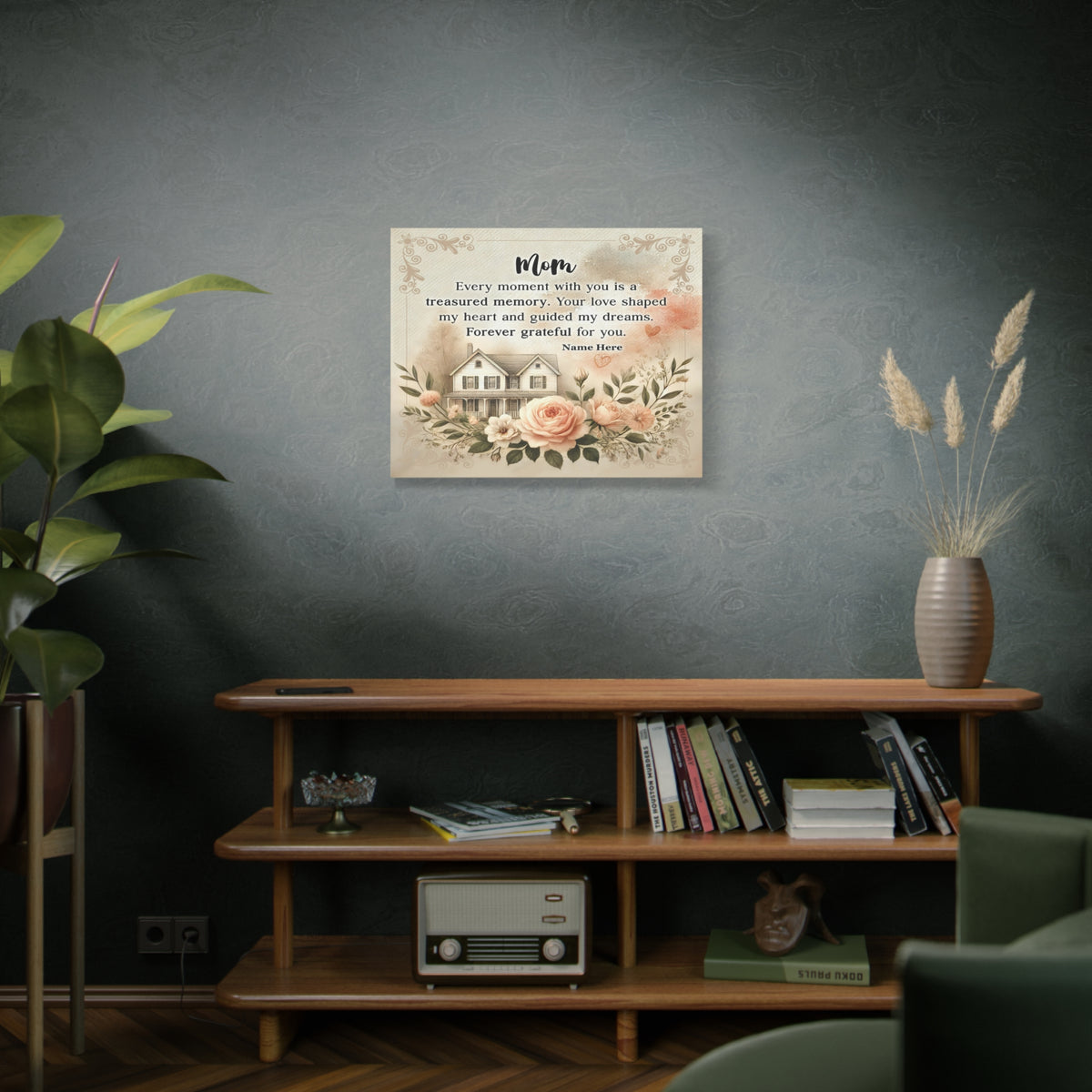 Personalized To Mom Treasured Memory Elegant Home Décor-Express Your Love Gifts
