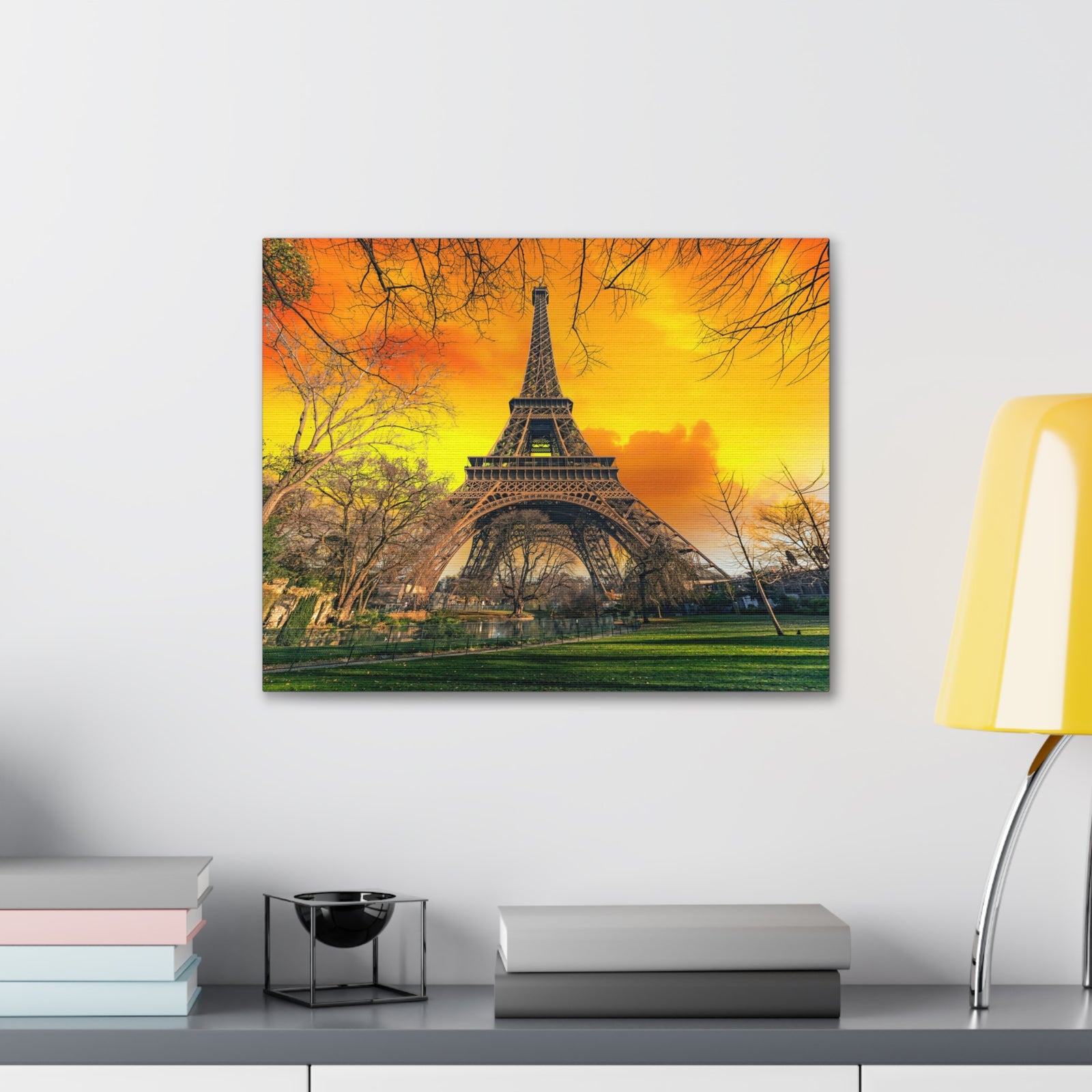 Fantastic View of Paris Eiffel Paris Eiffel Tower Couple France Canvas Artwork High-Quality Breathtaking French City for Home Decor Ready to Hang-Express Your Love Gifts