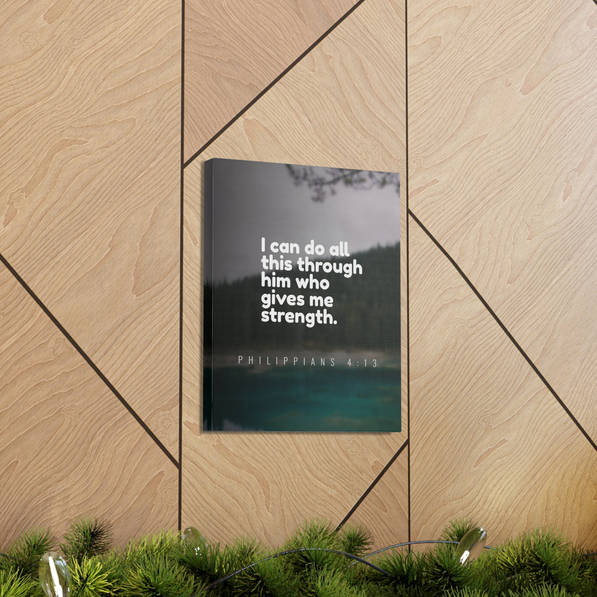 Scripture Canvas Do All This Philippians 4:13 Christian Wall Art Bible Verse Print Ready to Hang-Express Your Love Gifts