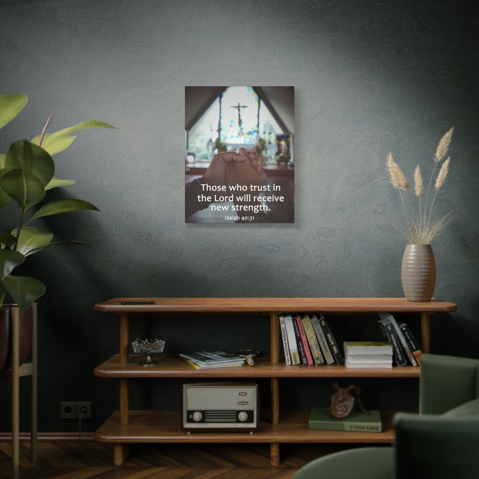 Scripture Walls Trust In The Lord Isaiah 40:31 Bible Verse Canvas Christian Wall Art Ready to Hang-Express Your Love Gifts