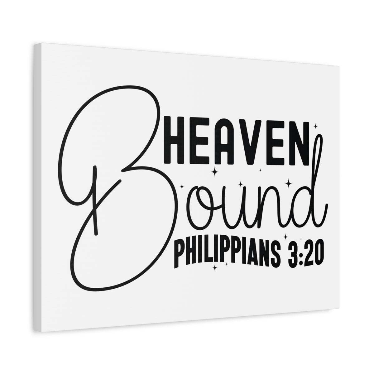 Scripture Walls Philippians 3:20 I am Heaven Bound Bible Verse Canvas Christian Wall Art Ready to Hang Unframed-Express Your Love Gifts