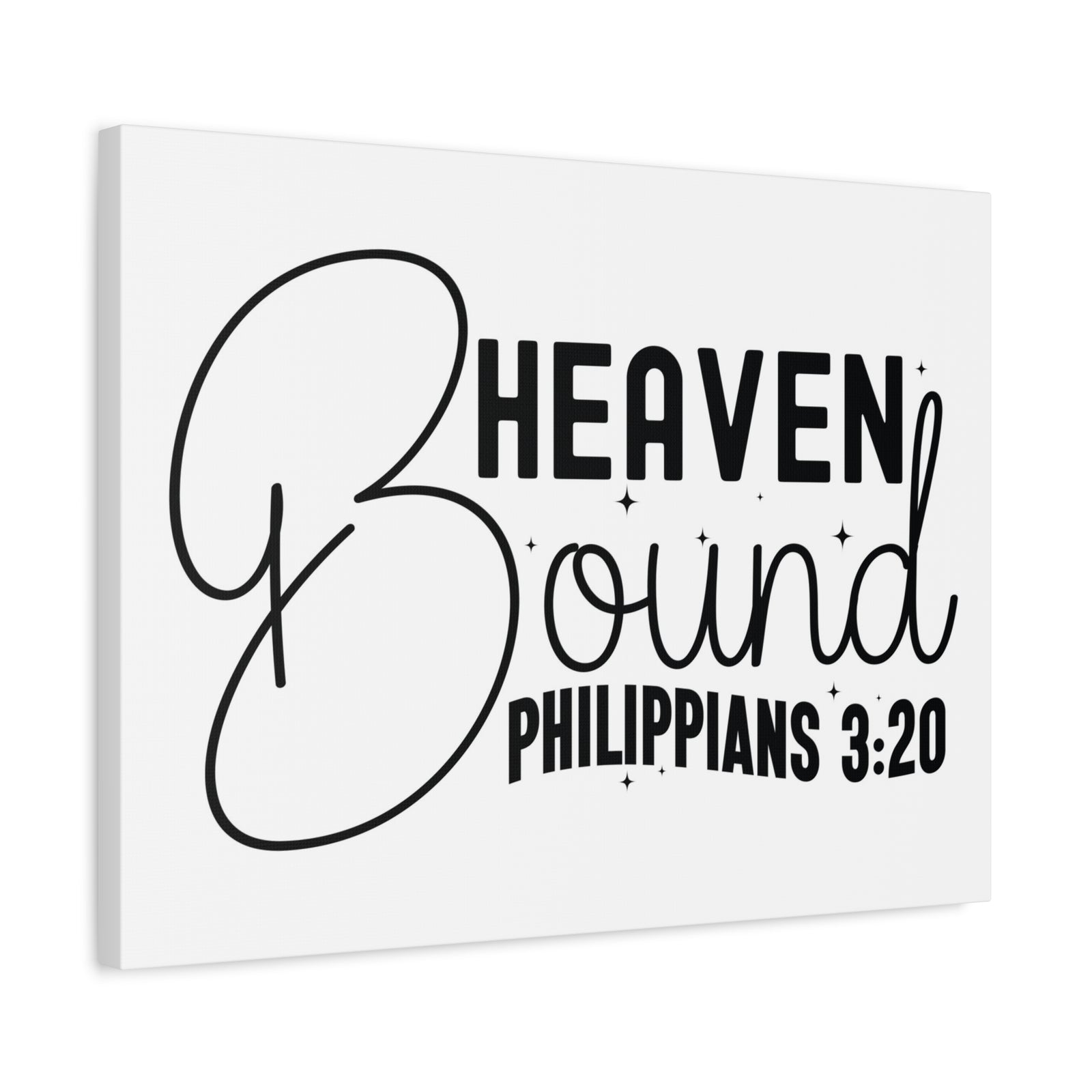 Scripture Walls Philippians 3:20 I am Heaven Bound Bible Verse Canvas Christian Wall Art Ready to Hang Unframed-Express Your Love Gifts