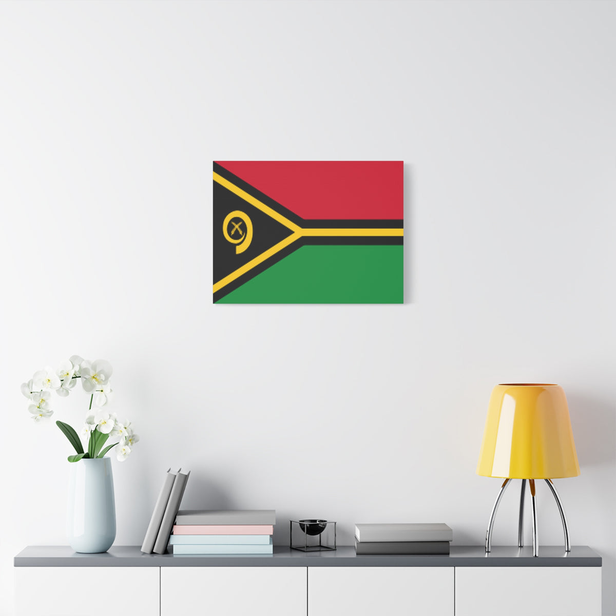 Vanuatu Country Flag Canvas Vibrant Wall Art Unframed Home Decor-Express Your Love Gifts
