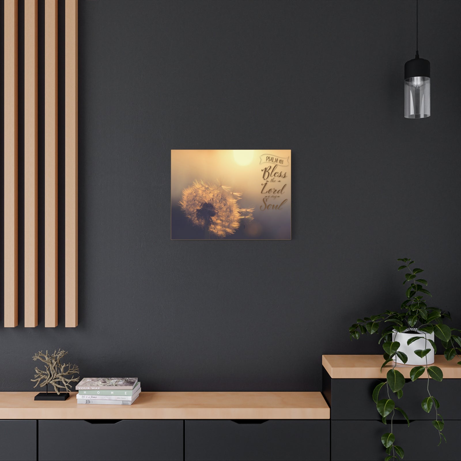 Scripture Walls Bless The Lord Psalm 103 Bible Verse Canvas Christian Wall Art Ready to Hang-Express Your Love Gifts