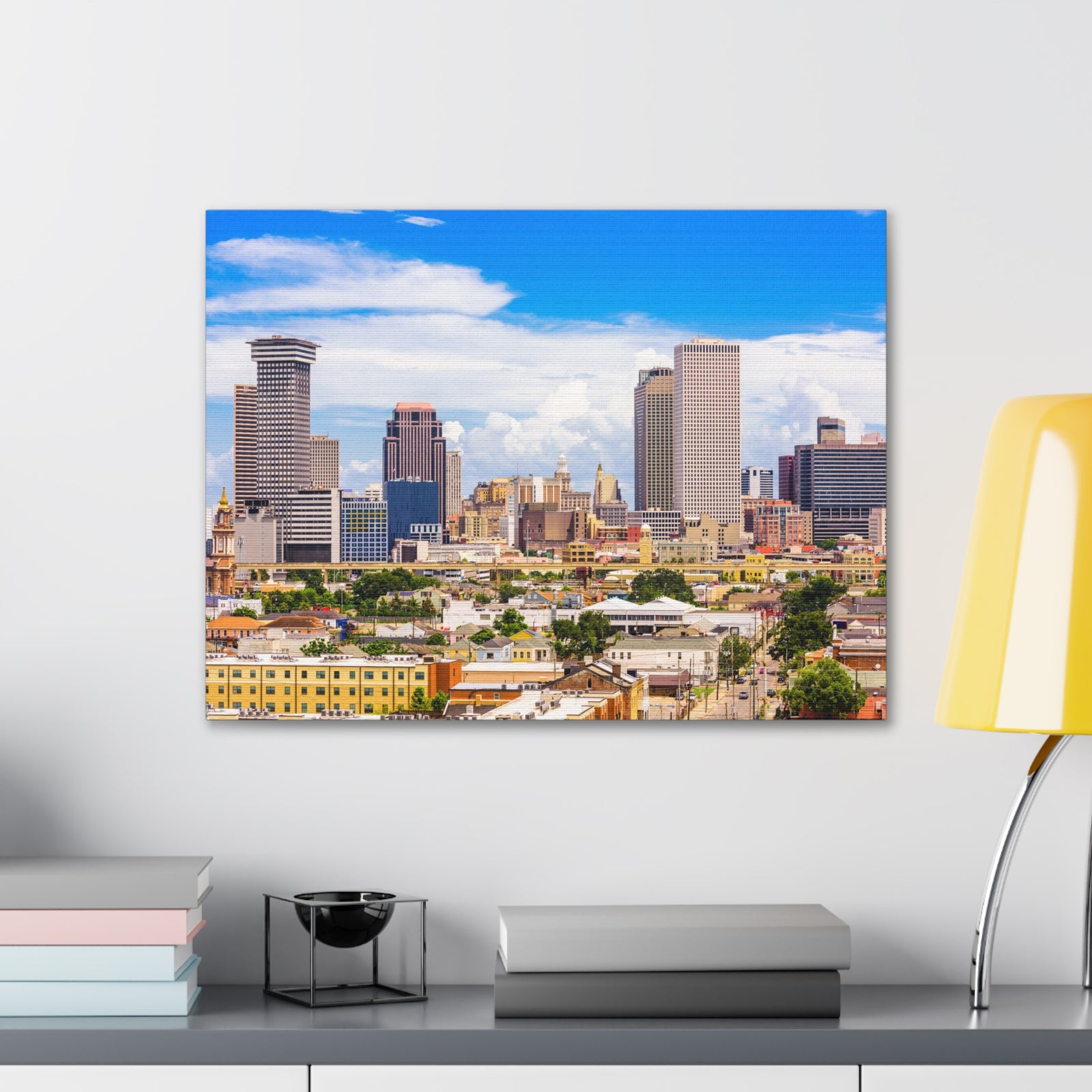 New Orleans Daytime Skyline Canvas Artwork High-Quality Breathtaking Stunning Cityscape for Home Decor Ready to Hang-Express Your Love Gifts