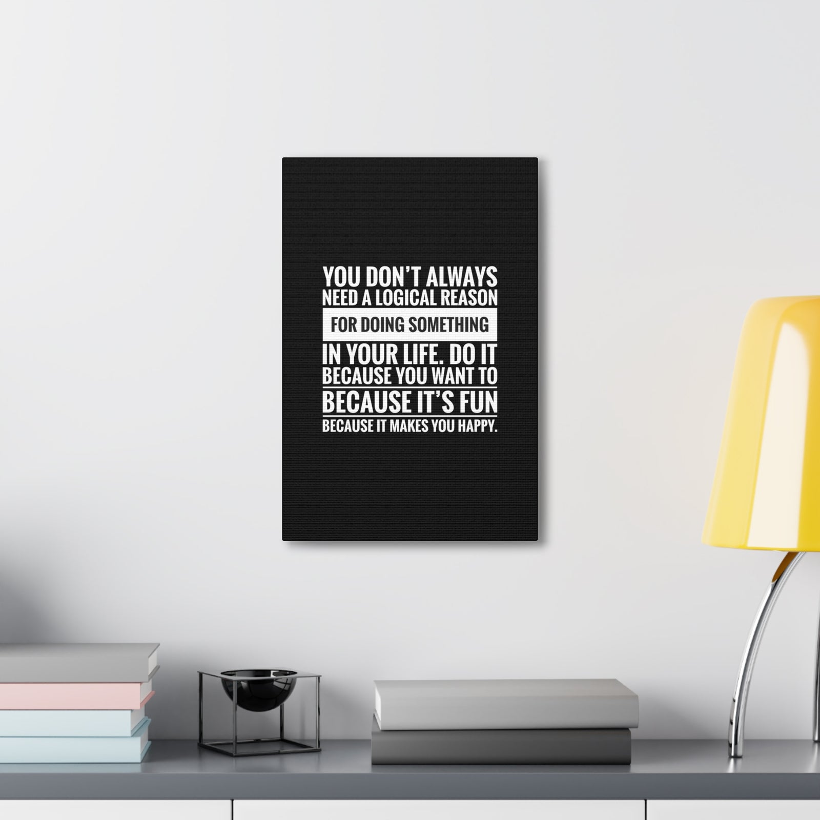 Inspirational Wall Art It Makes You Happy Motivation Wall Decor for Home Office Gym Inspiring Success Quote Print Ready to Hang-Express Your Love Gifts