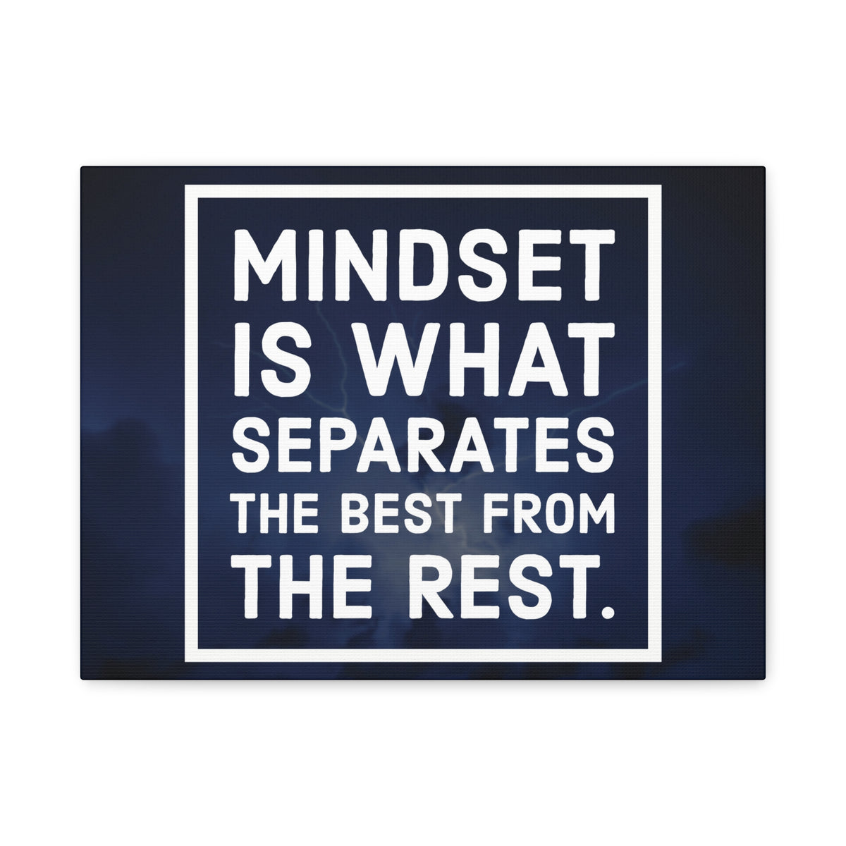 Inspirational Quote Canvas Mindset Is What Separates Wall Art Motivational Motto Inspiring Prints Artwork Decor Ready to Hang-Express Your Love Gifts