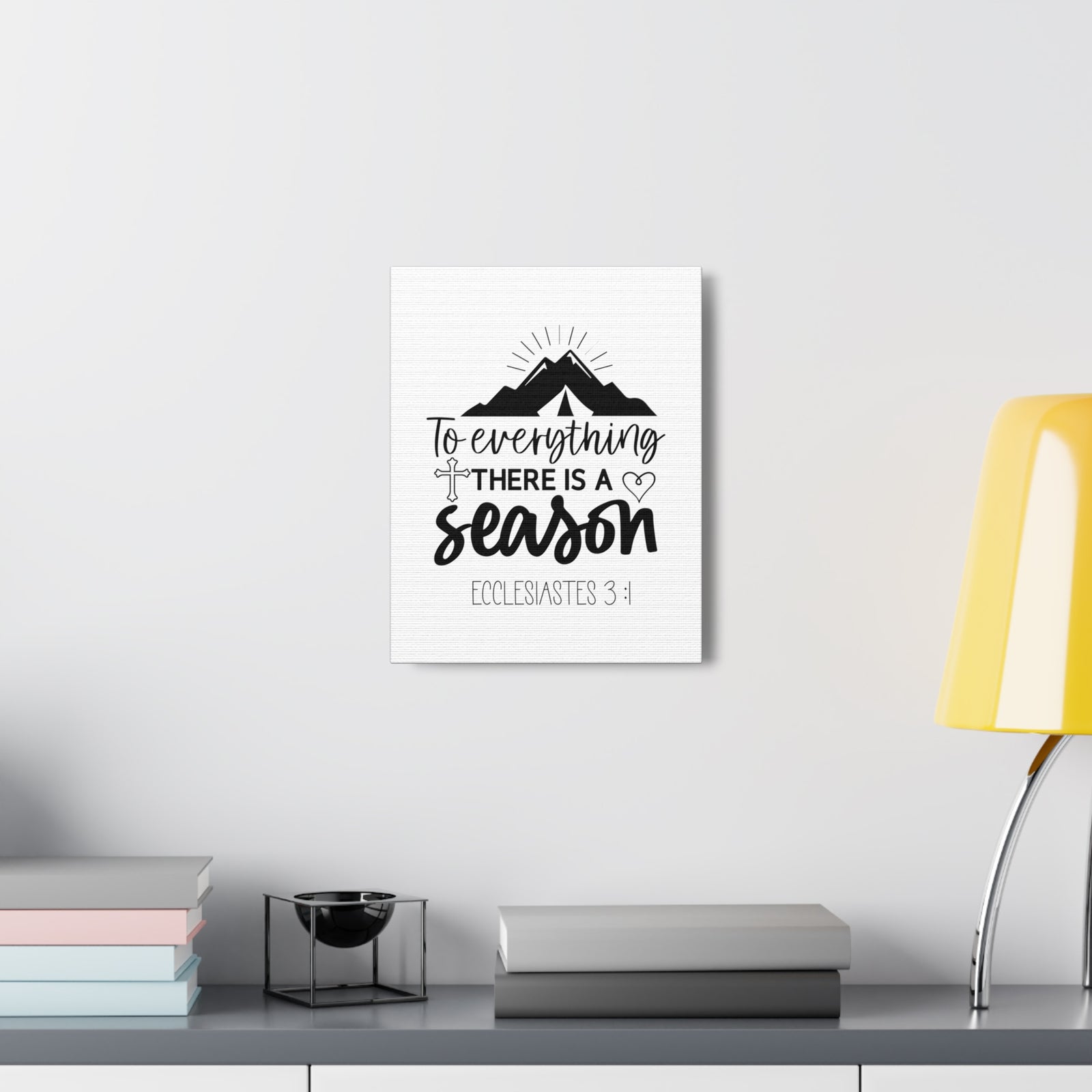 Scripture Walls Ecclesiastes 3:1 To Eveything Bible Verse Canvas Christian Wall Art Ready to Hang Unframed-Express Your Love Gifts