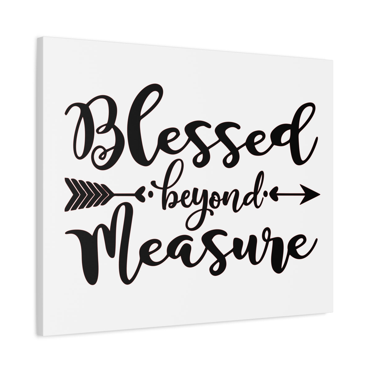 Scripture Canvas Blessed Beyond Measure Psalm 31:19 Christian Wall Art Print Ready to Hang-Express Your Love Gifts