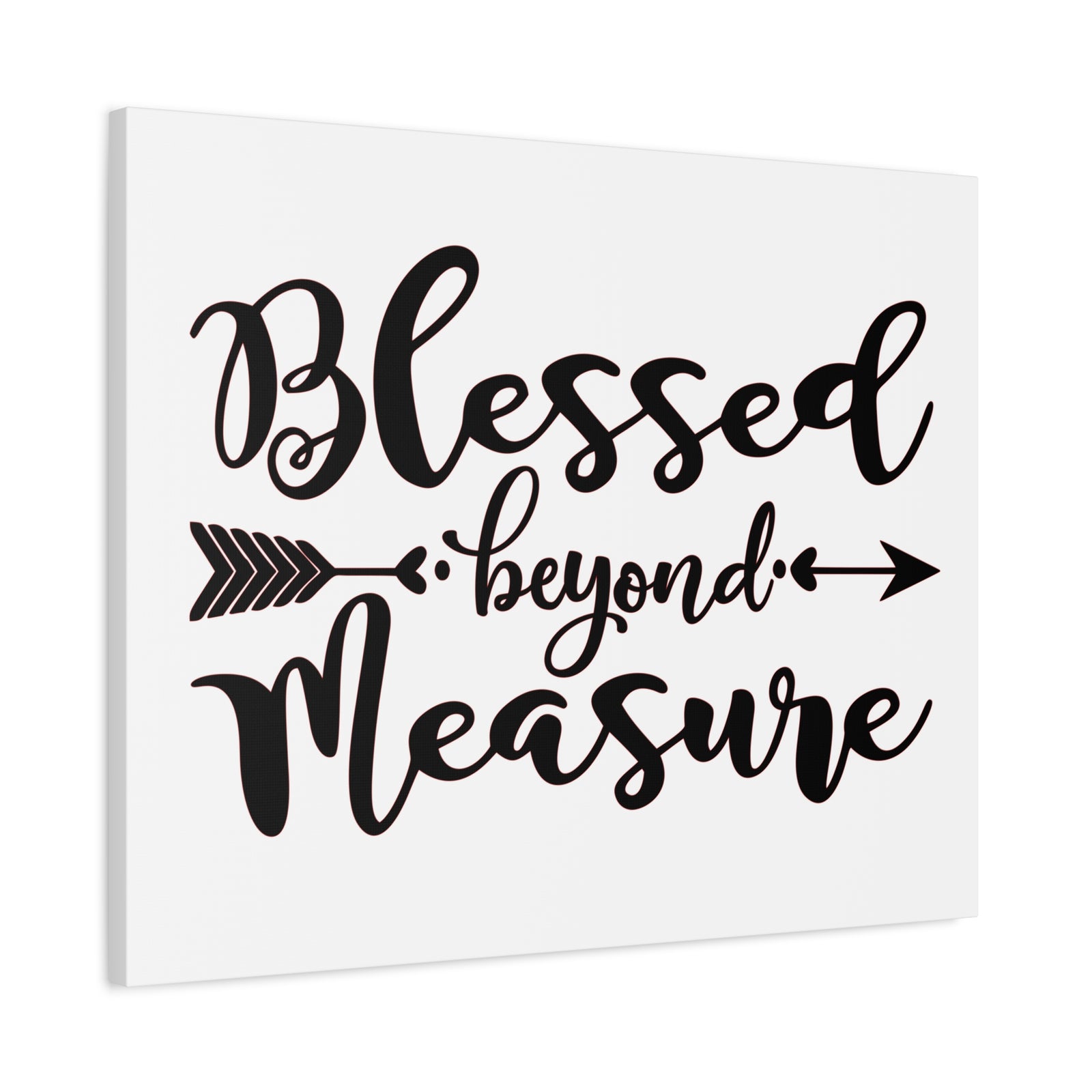 Scripture Canvas Blessed Beyond Measure Psalm 31:19 Christian Wall Art Print Ready to Hang-Express Your Love Gifts