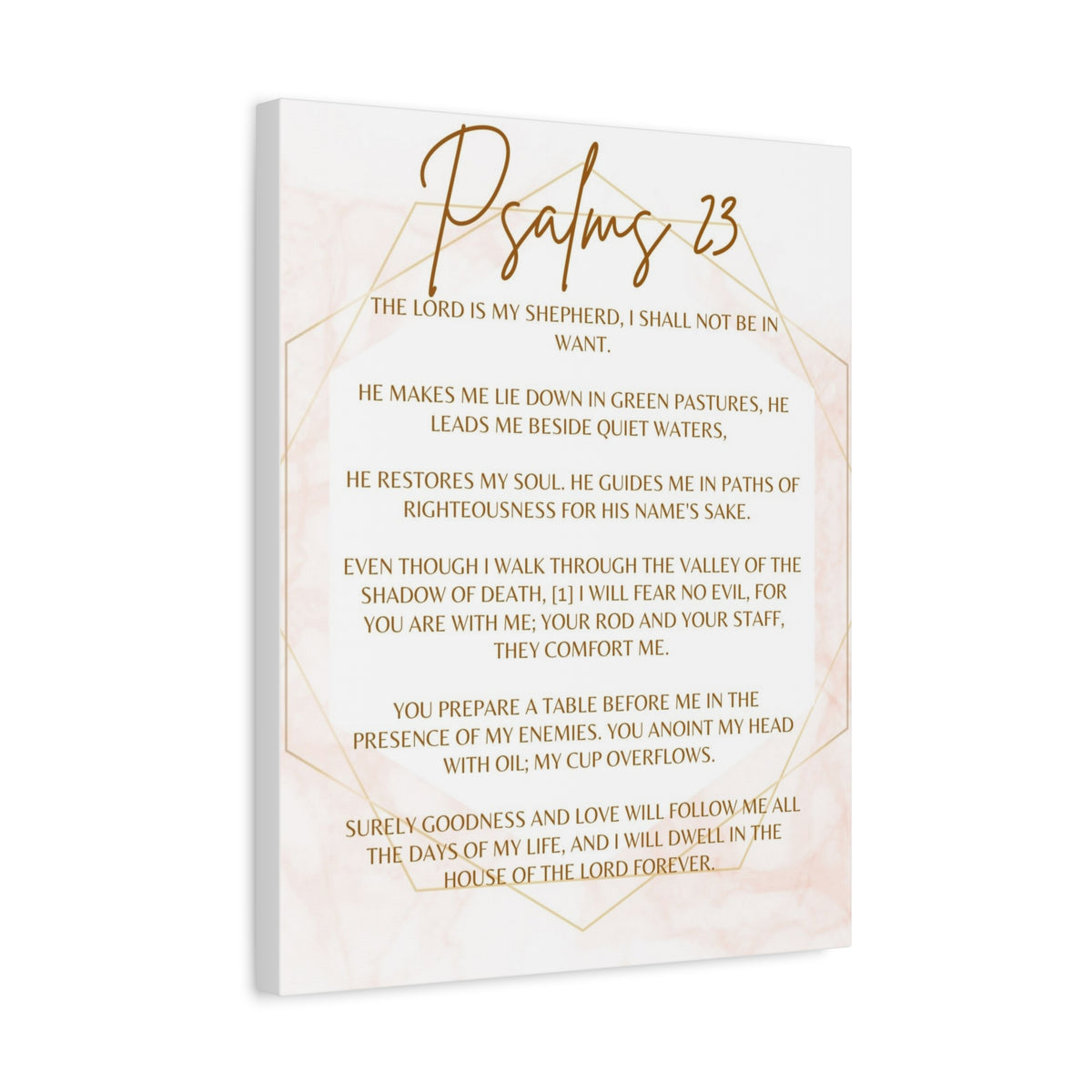 Scripture Canvas The Lord Is My Shepherd Psalms 23 Christian Wall Art Bible Verse Print Ready to Hang-Express Your Love Gifts