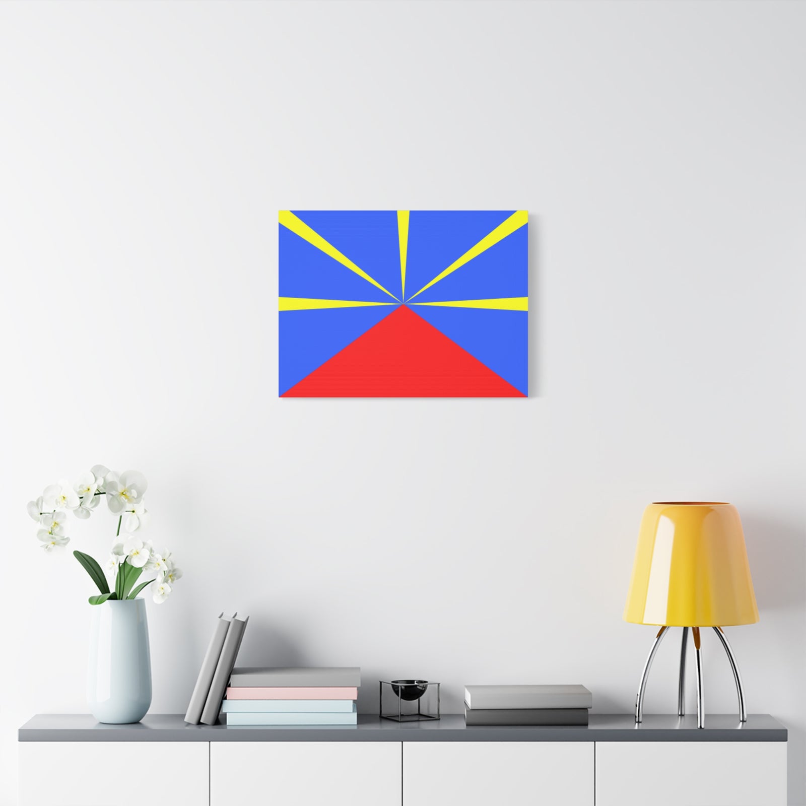 Réunion Country Flag Canvas Vibrant Wall Art Unframed Home Decor-Express Your Love Gifts