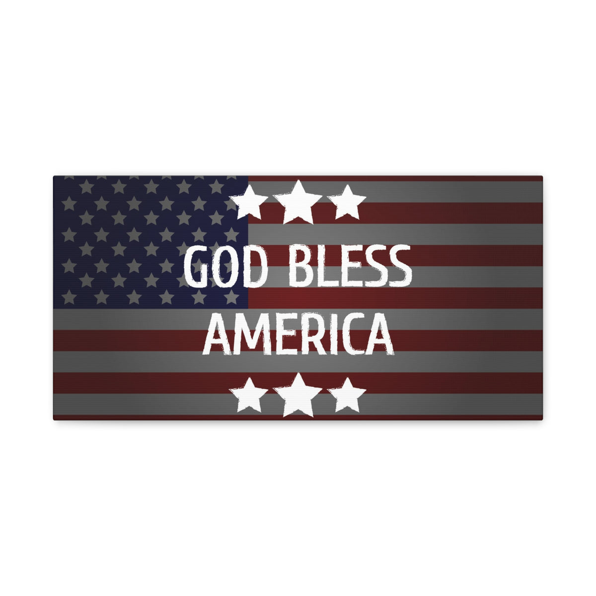 God Bless America Flag Day Concept Canvas Wall Art for Home Decor Ready-to-Hang-Express Your Love Gifts