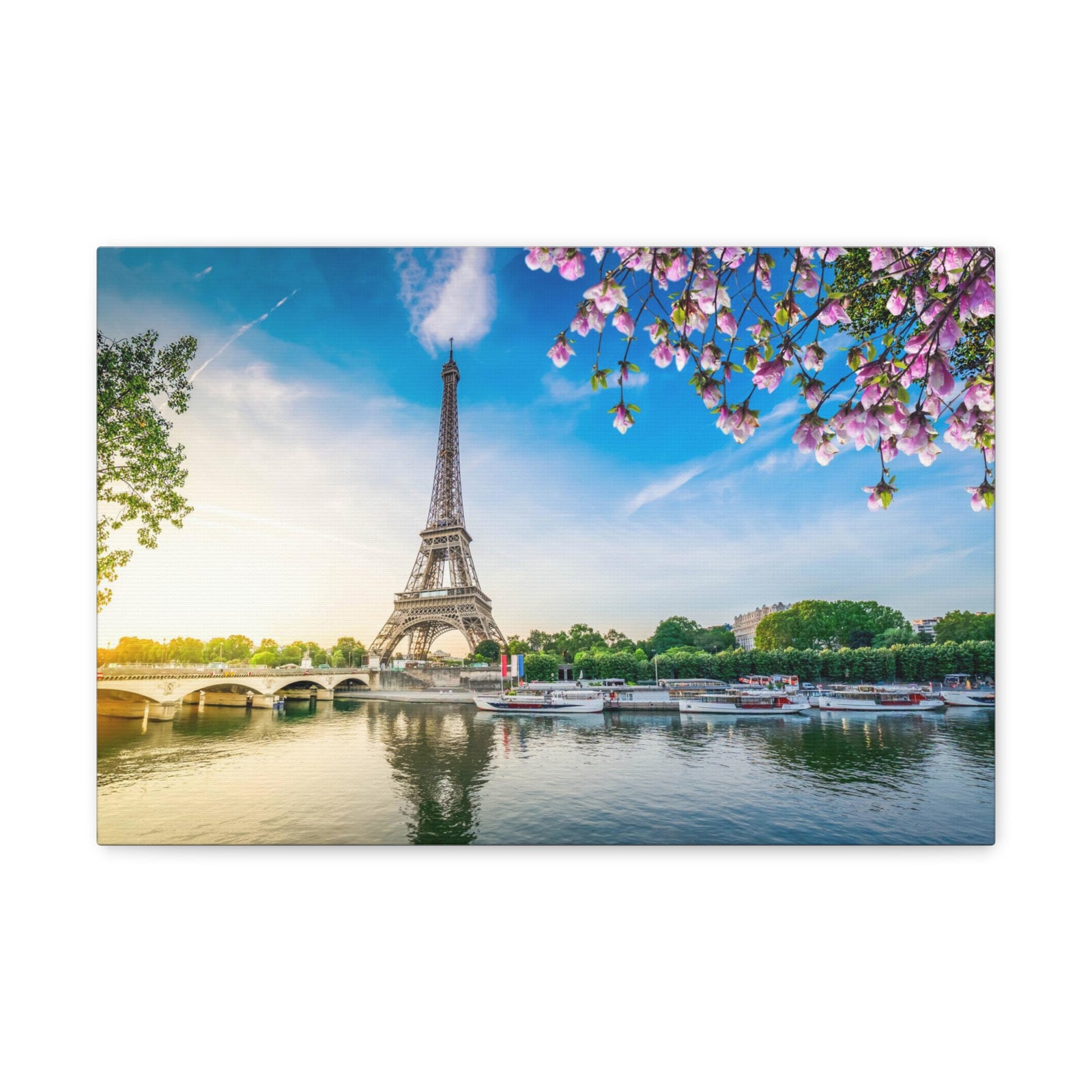 Fantastic View Eiffel Tower France Canvas Artwork High-Quality Breathtaking French City for Home Decor Ready to Hang-Express Your Love Gifts