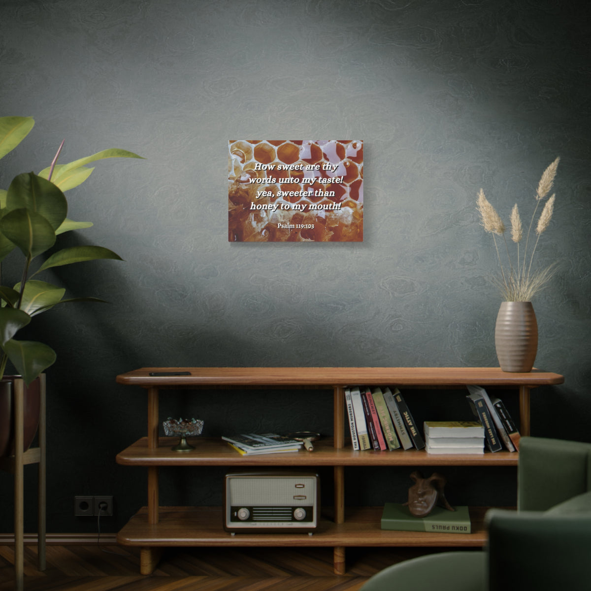 Scripture Walls Thy Words Psalm 119:103 Bible Verse Canvas Christian Wall Art Ready to Hang-Express Your Love Gifts