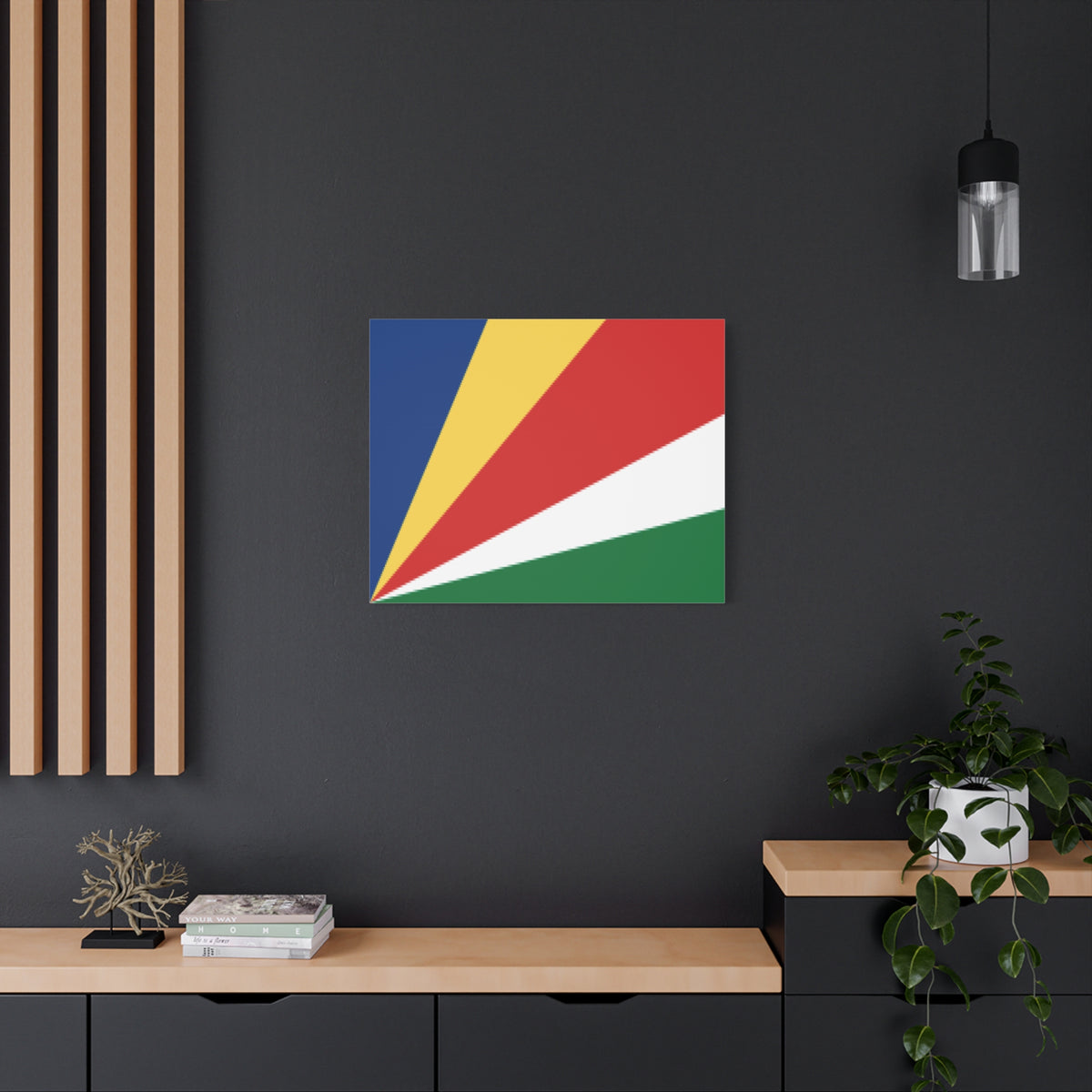 Seychelles Country Flag Canvas Vibrant Wall Art Unframed Home Decor-Express Your Love Gifts