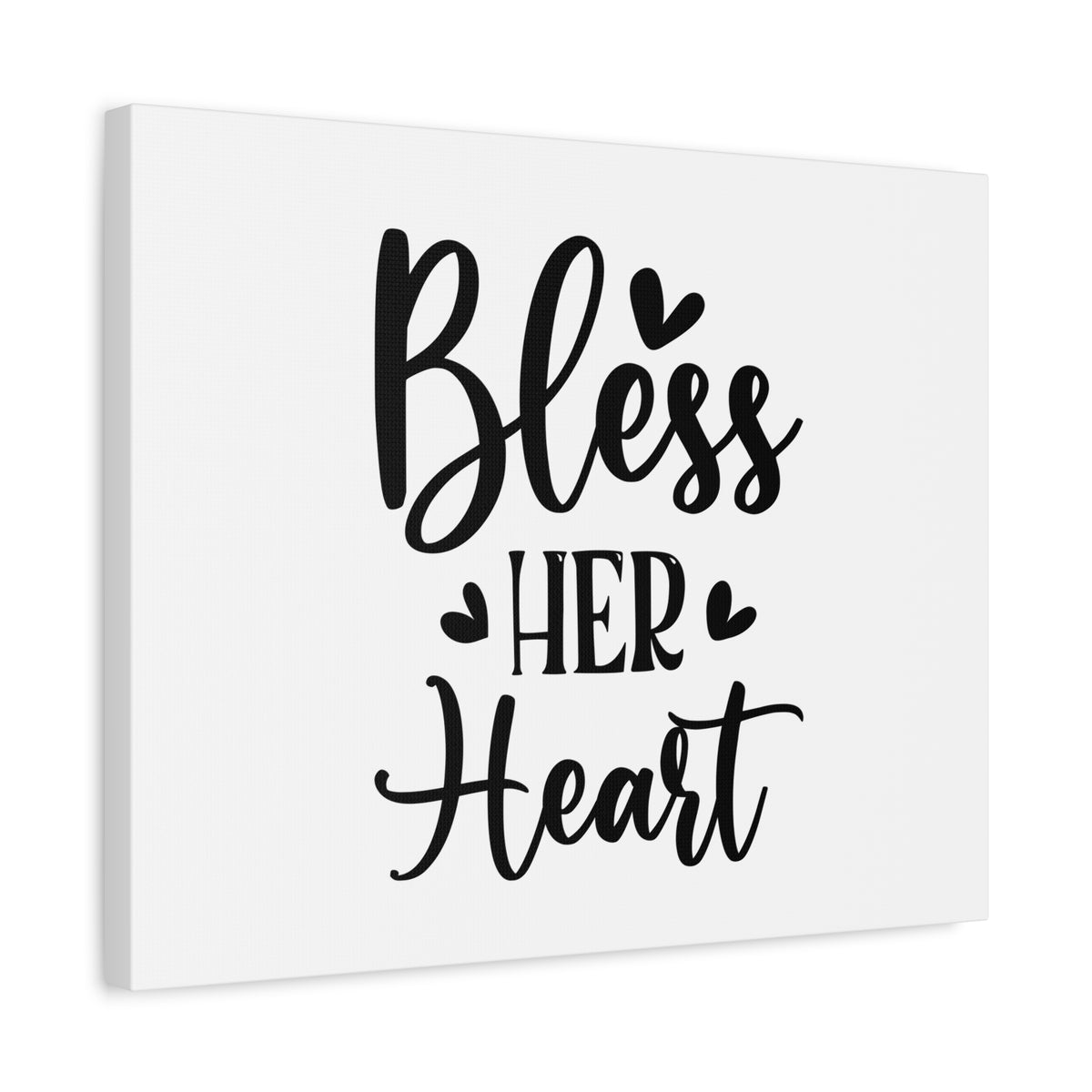Scripture Canvas Bless Her Heart Psalm 20:4 Christian Wall Art Bible Verse Print Ready to Hang-Express Your Love Gifts