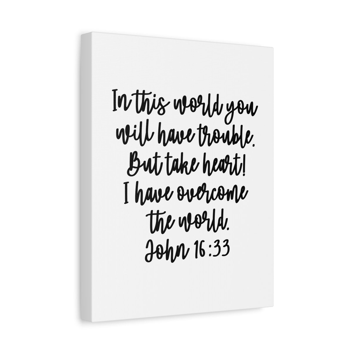 Scripture Walls John 16:13 But Take Heart Bible Verse Canvas Christian Wall Art Ready to Hang Unframed-Express Your Love Gifts