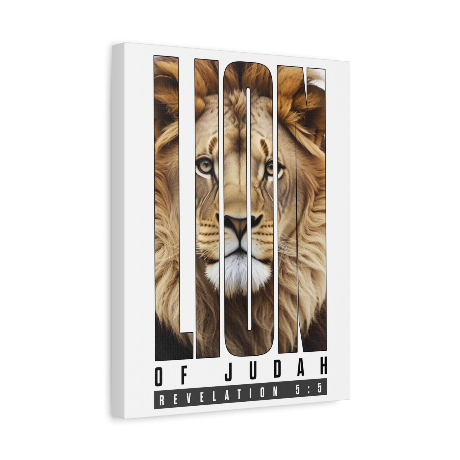 Scripture Walls Revelation 5:5 Lion of Judah Bible Verse Canvas Christian Wall Art Ready to Hang Unframed-Express Your Love Gifts